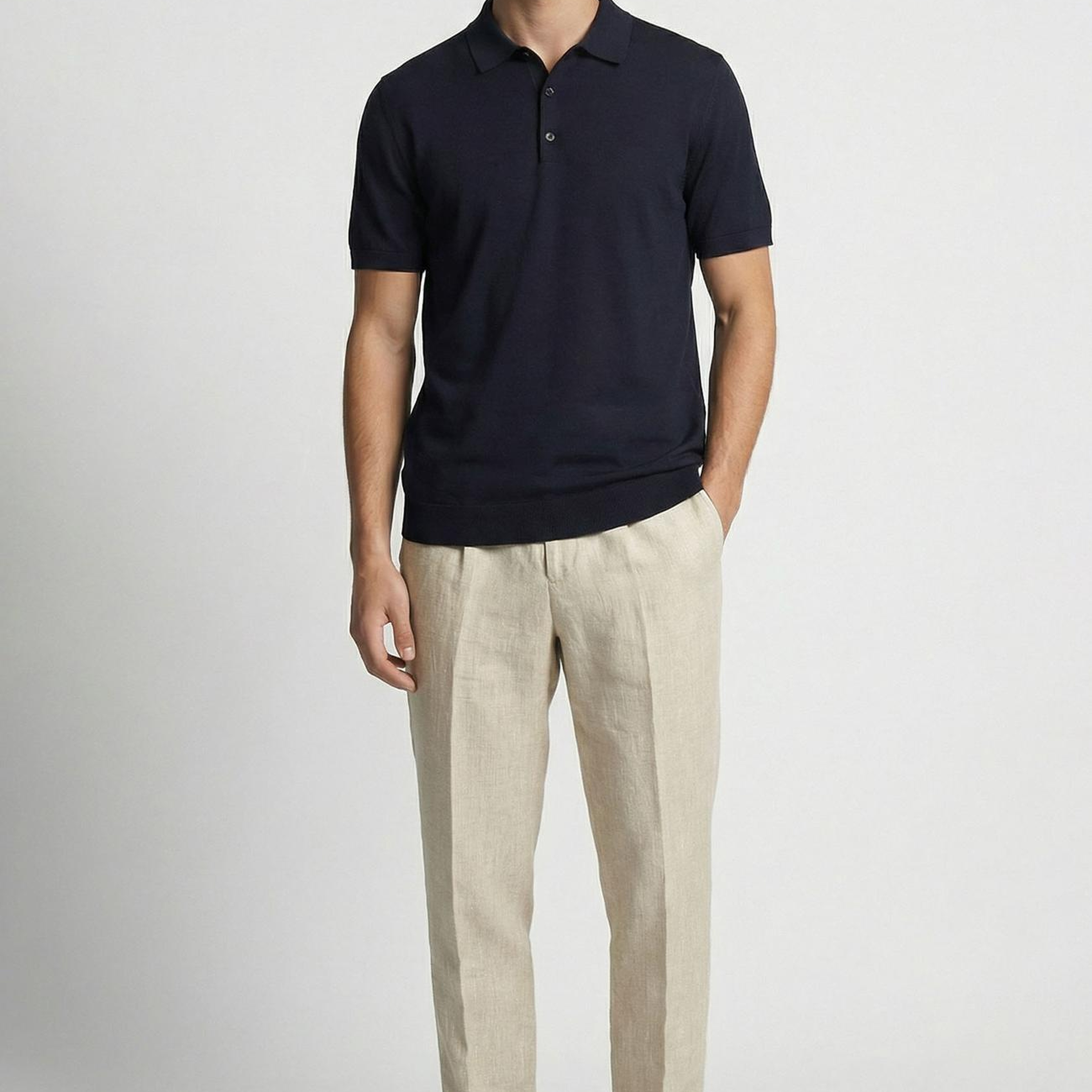 Network Erkek Naturel Keten Jogger Pantolon