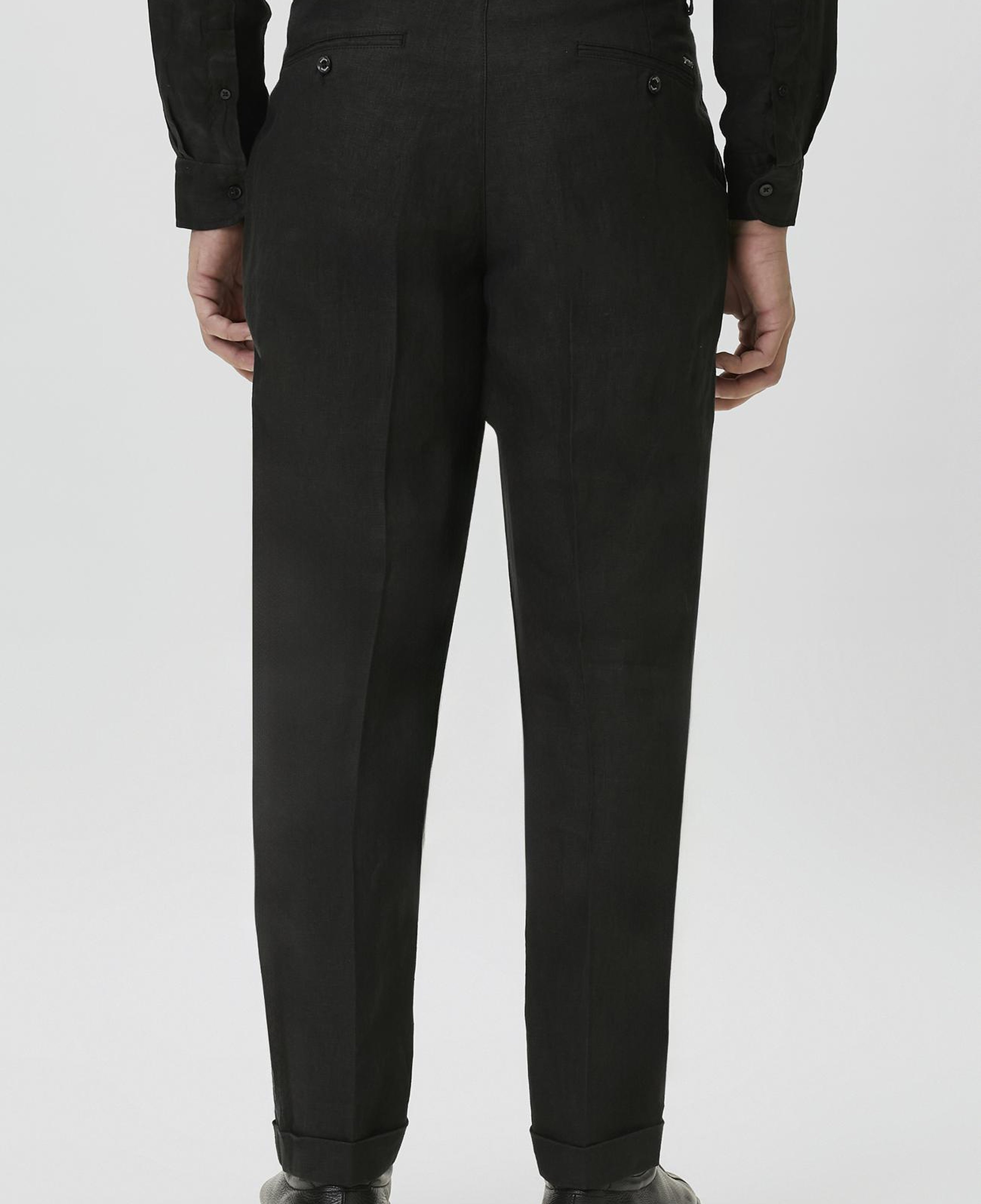 Network Erkek Siyah Keten Jogger Pantolon