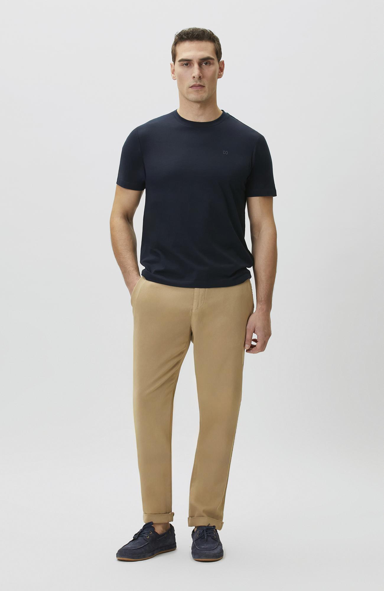 Network Erkek Camel Diyagonal Jogger Pantolon