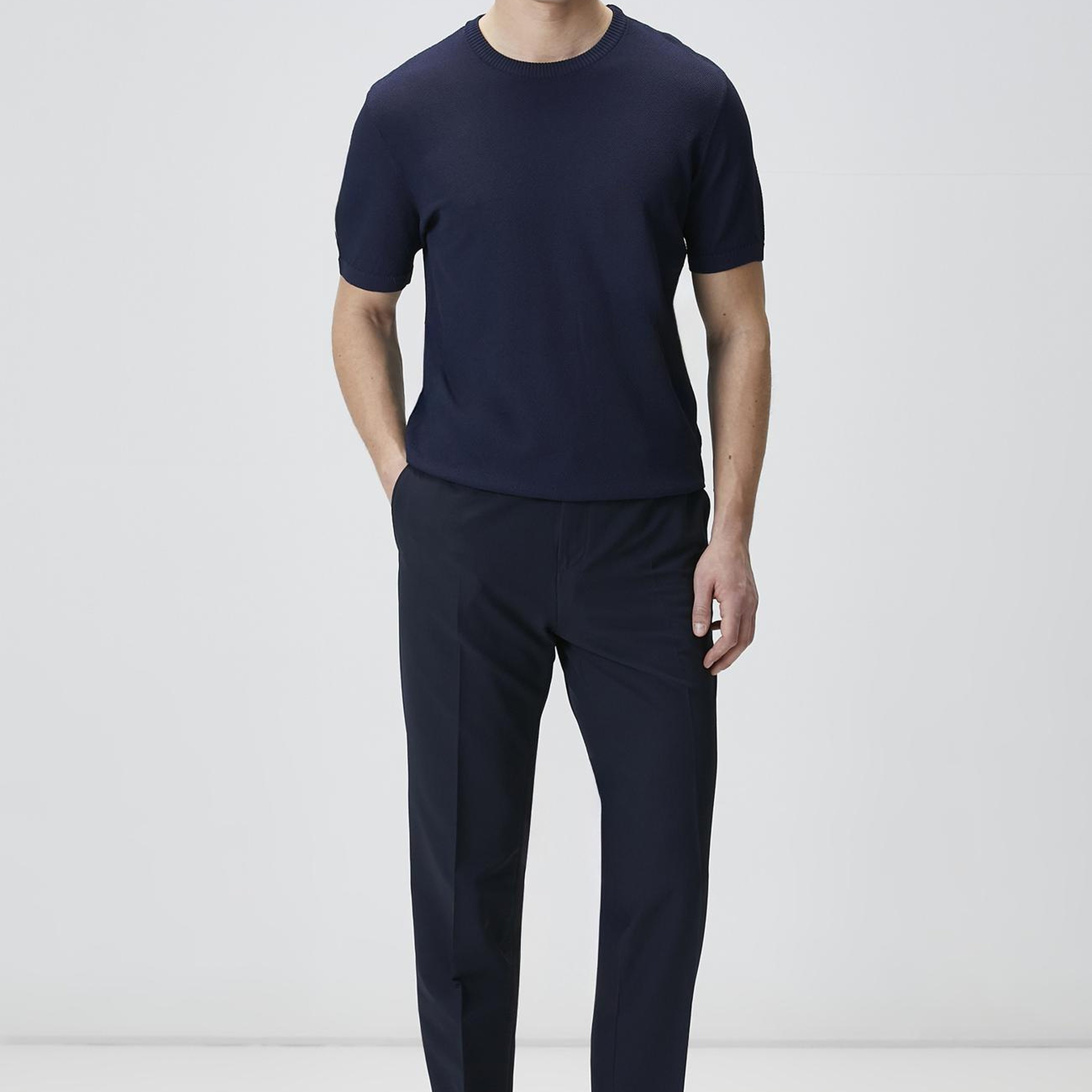 Network Erkek N-Tech Lacivert Gofreli Jogger Pantolon