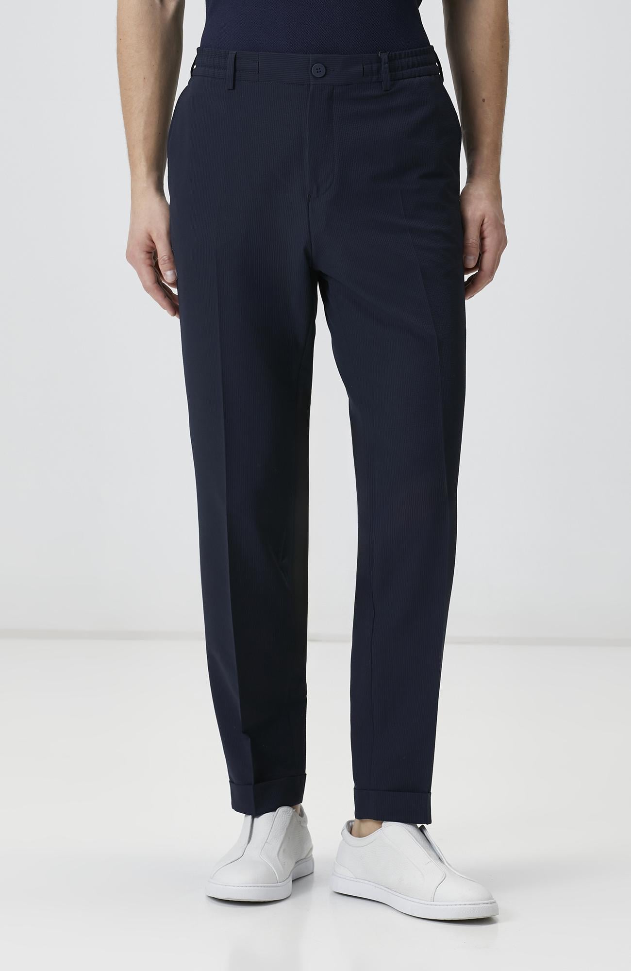 Network Erkek N-Tech Lacivert Gofreli Jogger Pantolon