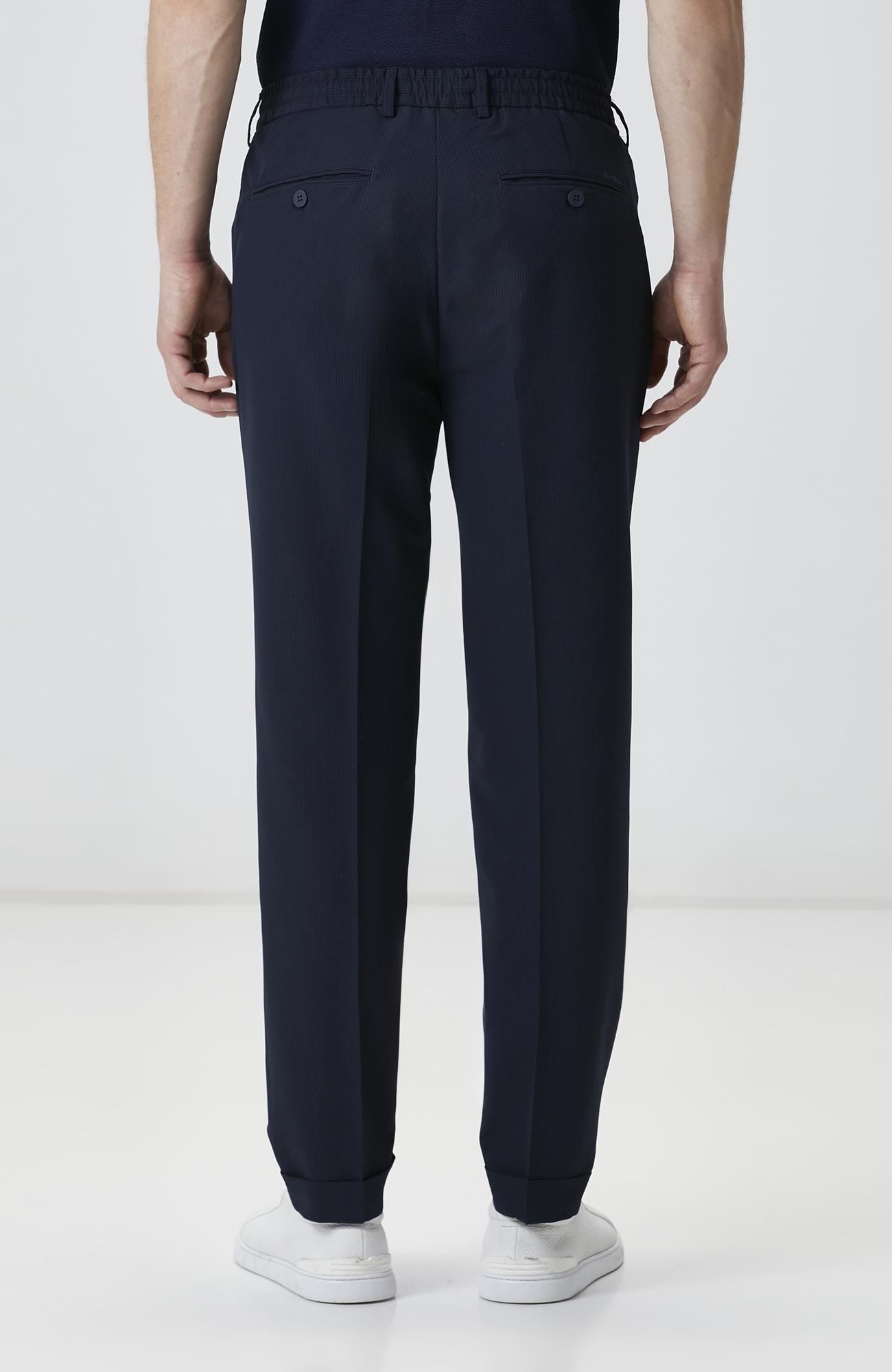 Network Erkek N-Tech Lacivert Gofreli Jogger Pantolon