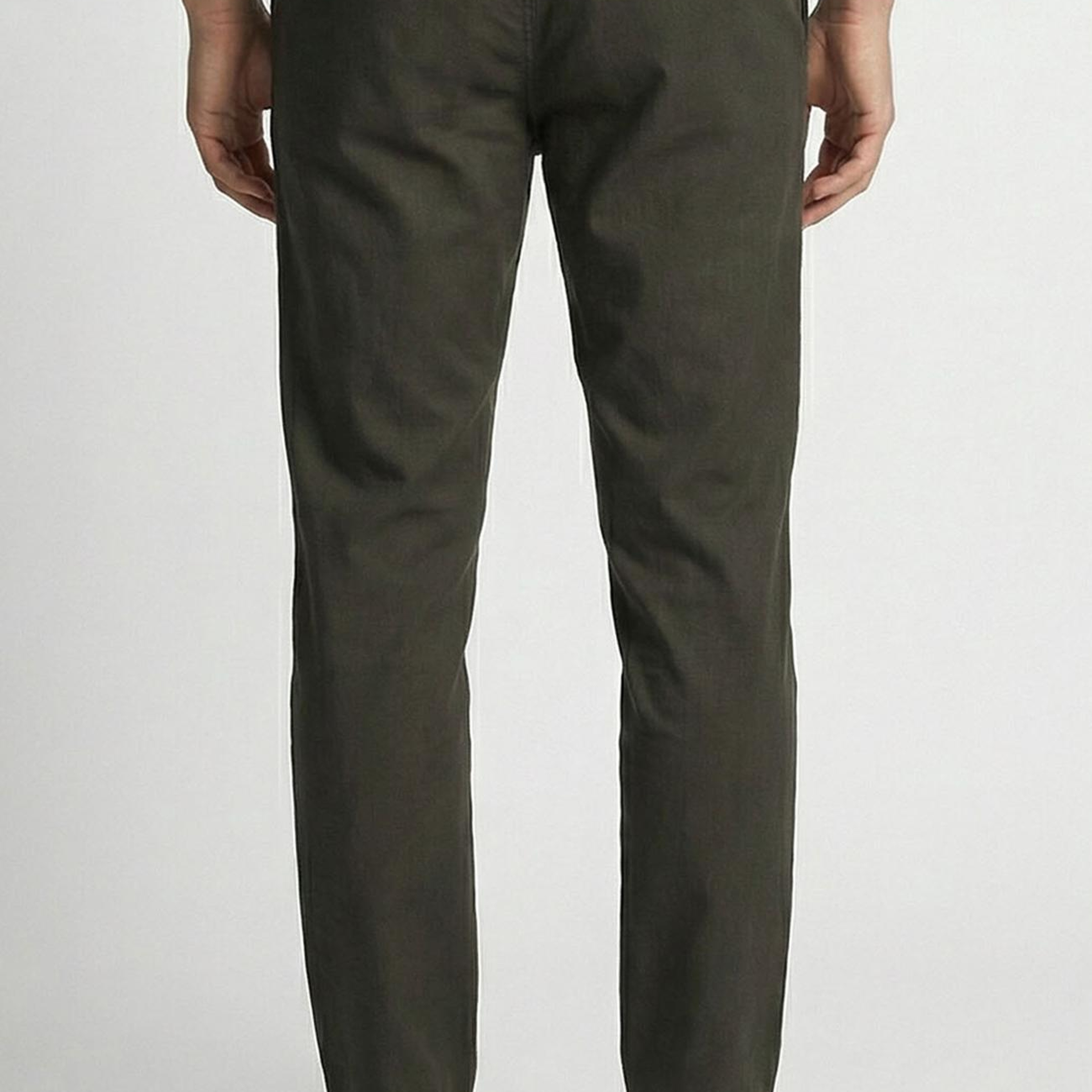 Network Erkek Haki Diyagonal Lyocell Karışımlı Jogger Pantolon