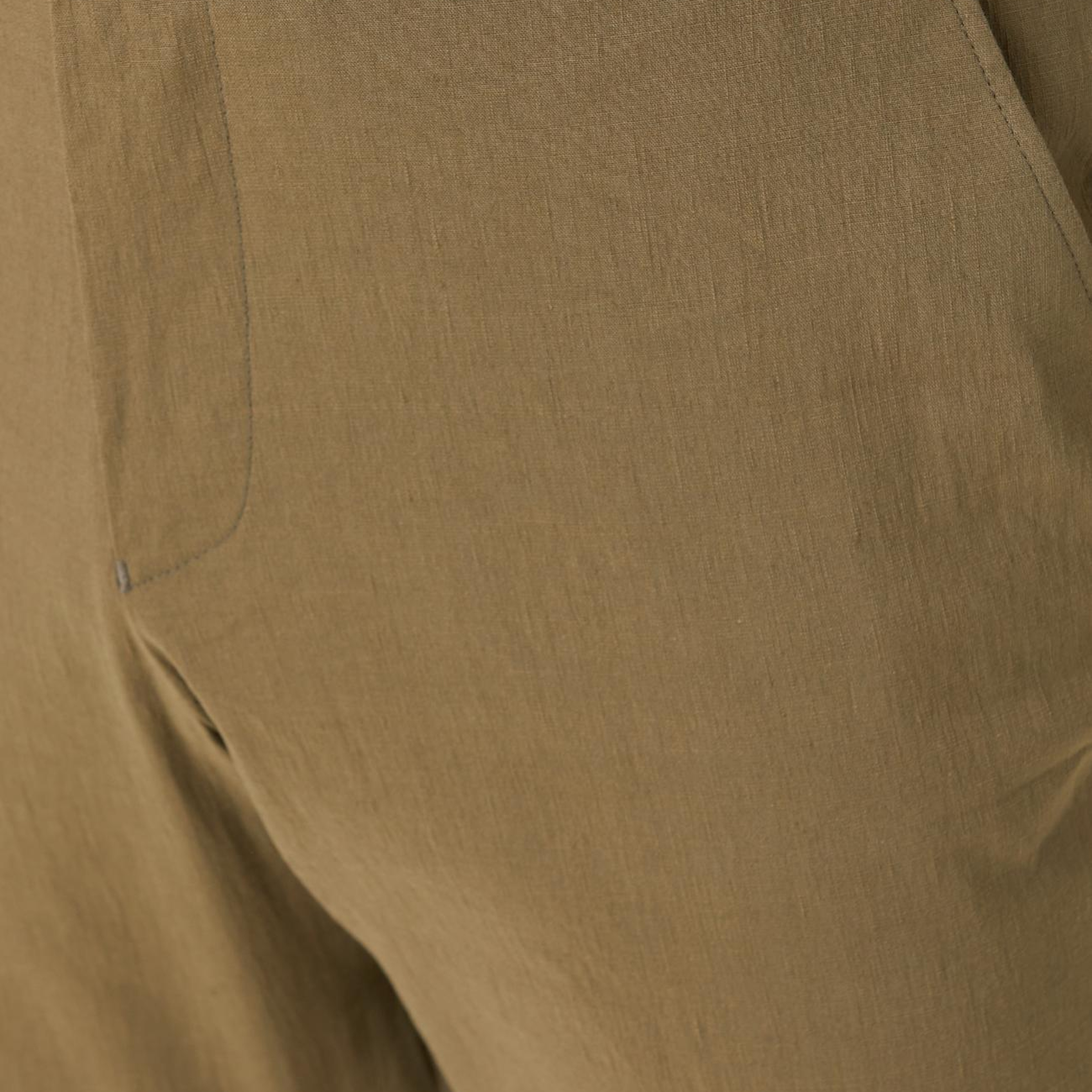 Network Erkek N-Green Haki Keten Karışımlı Pantolon