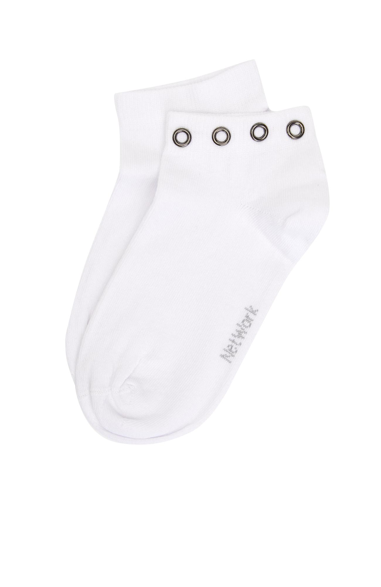 Network Kadın Beyaz Metal Aksesuar Detaylı Çorap
