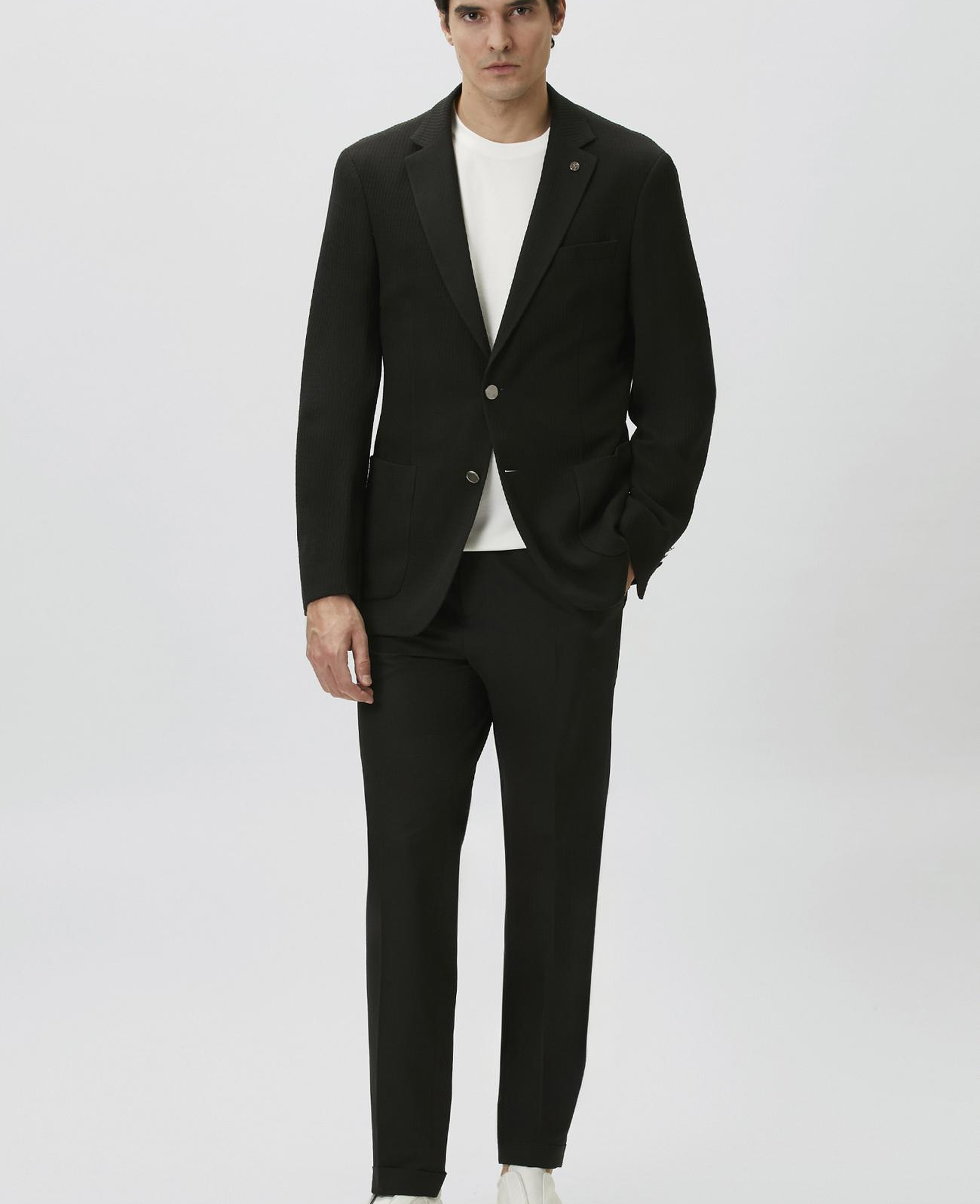 Network Erkek N-Tech Siyah Gofreli Jogger Pantolon