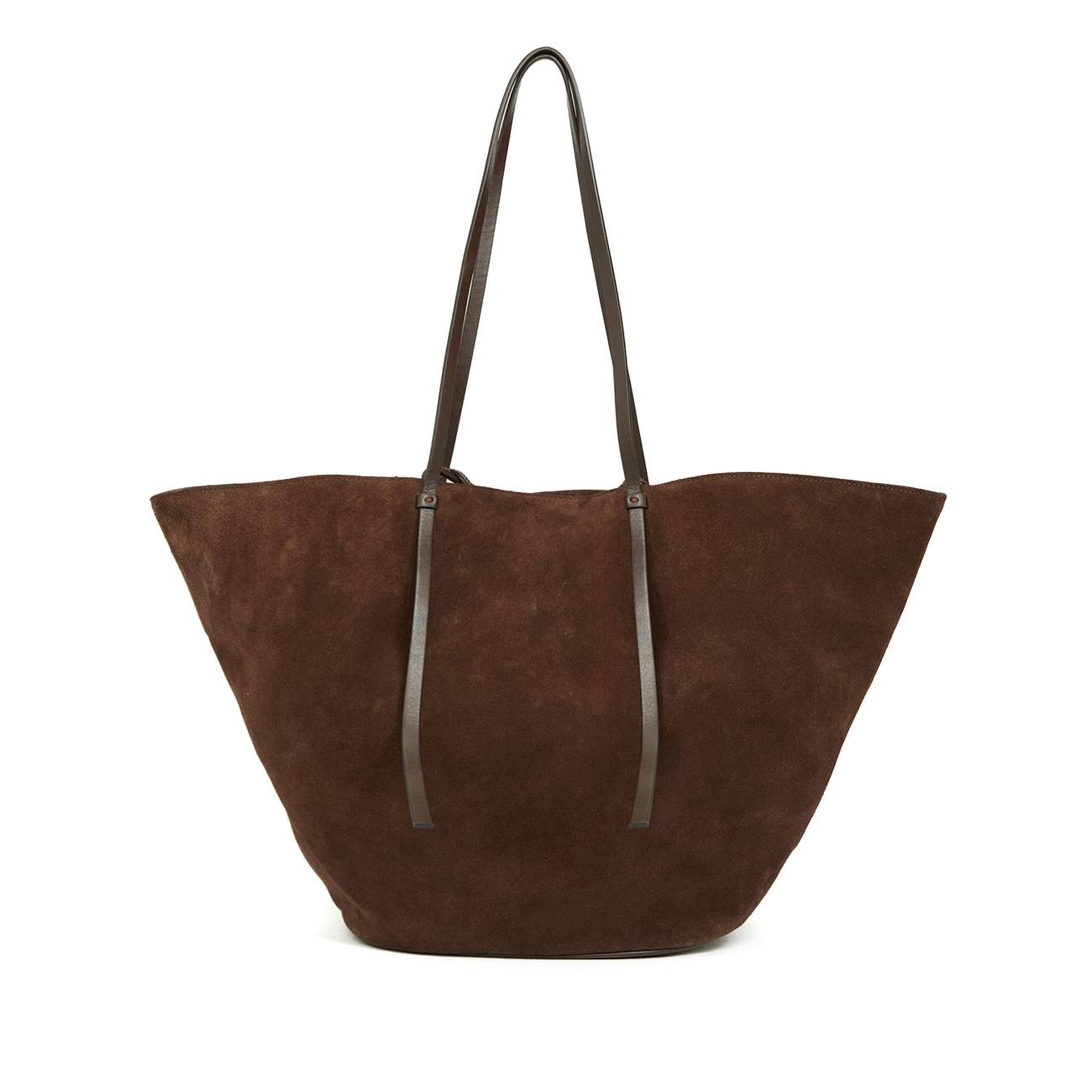 Network Kadın Kahverengi Süet Shopper Çanta
