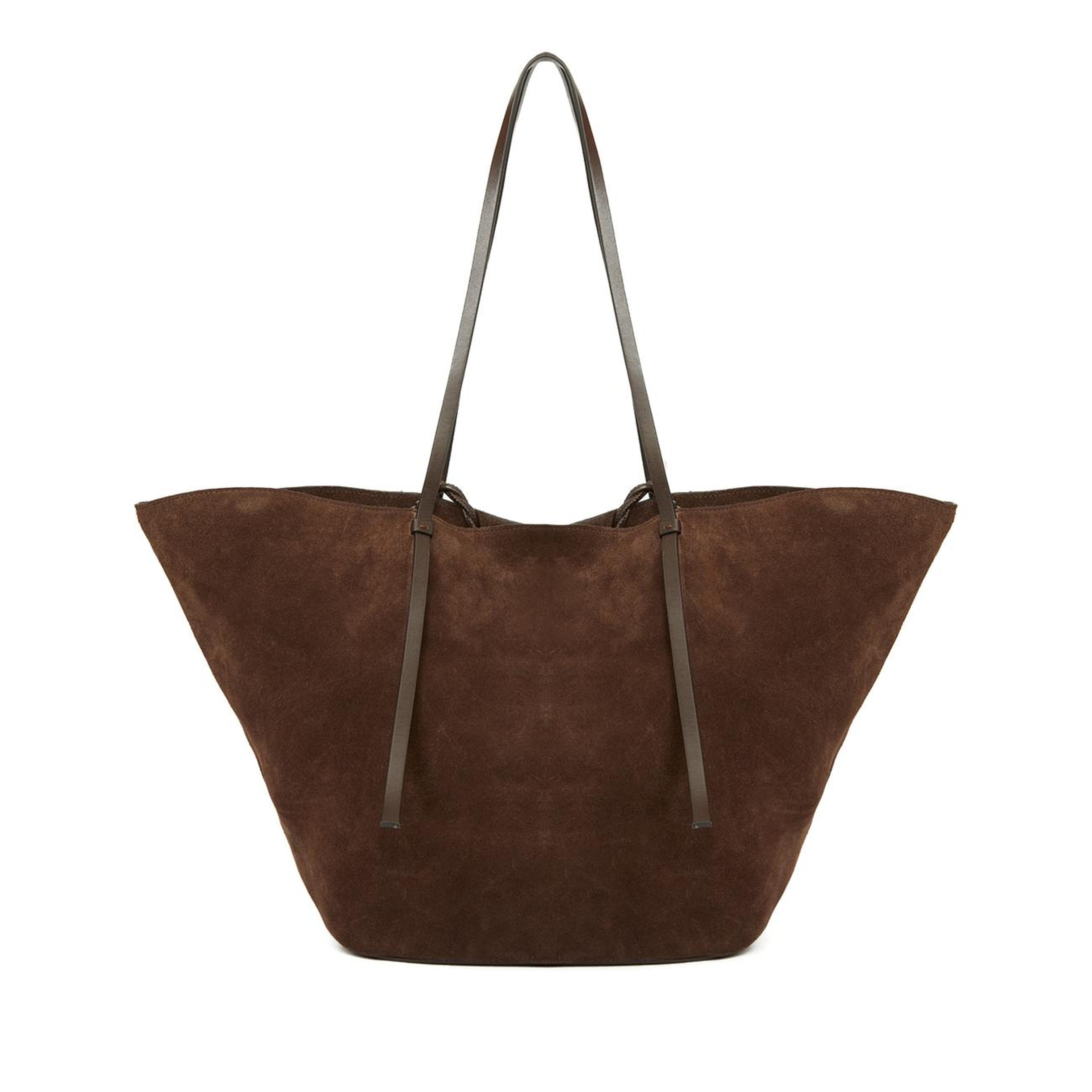 Network Kadın Kahverengi Süet Shopper Çanta