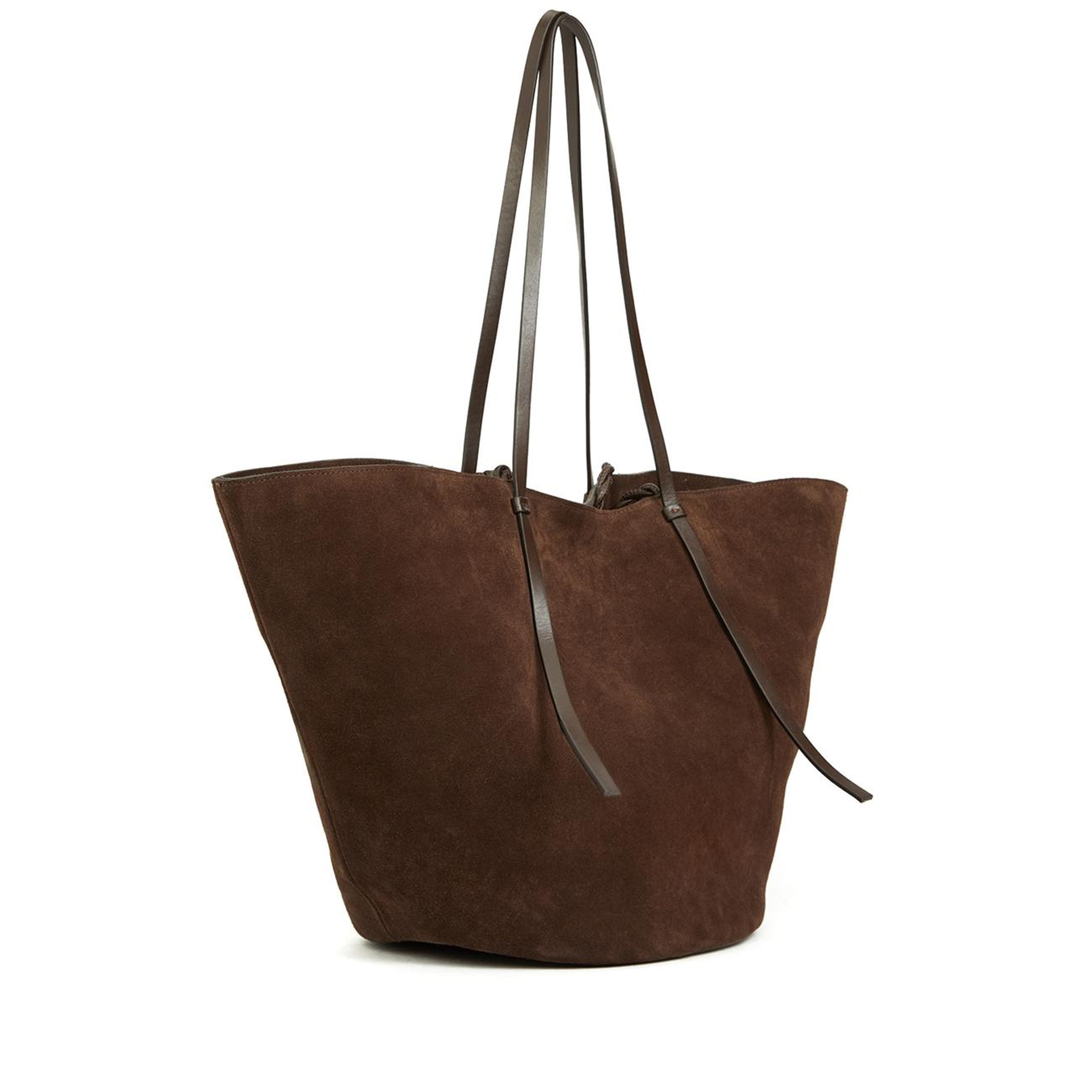 Network Kadın Kahverengi Süet Shopper Çanta
