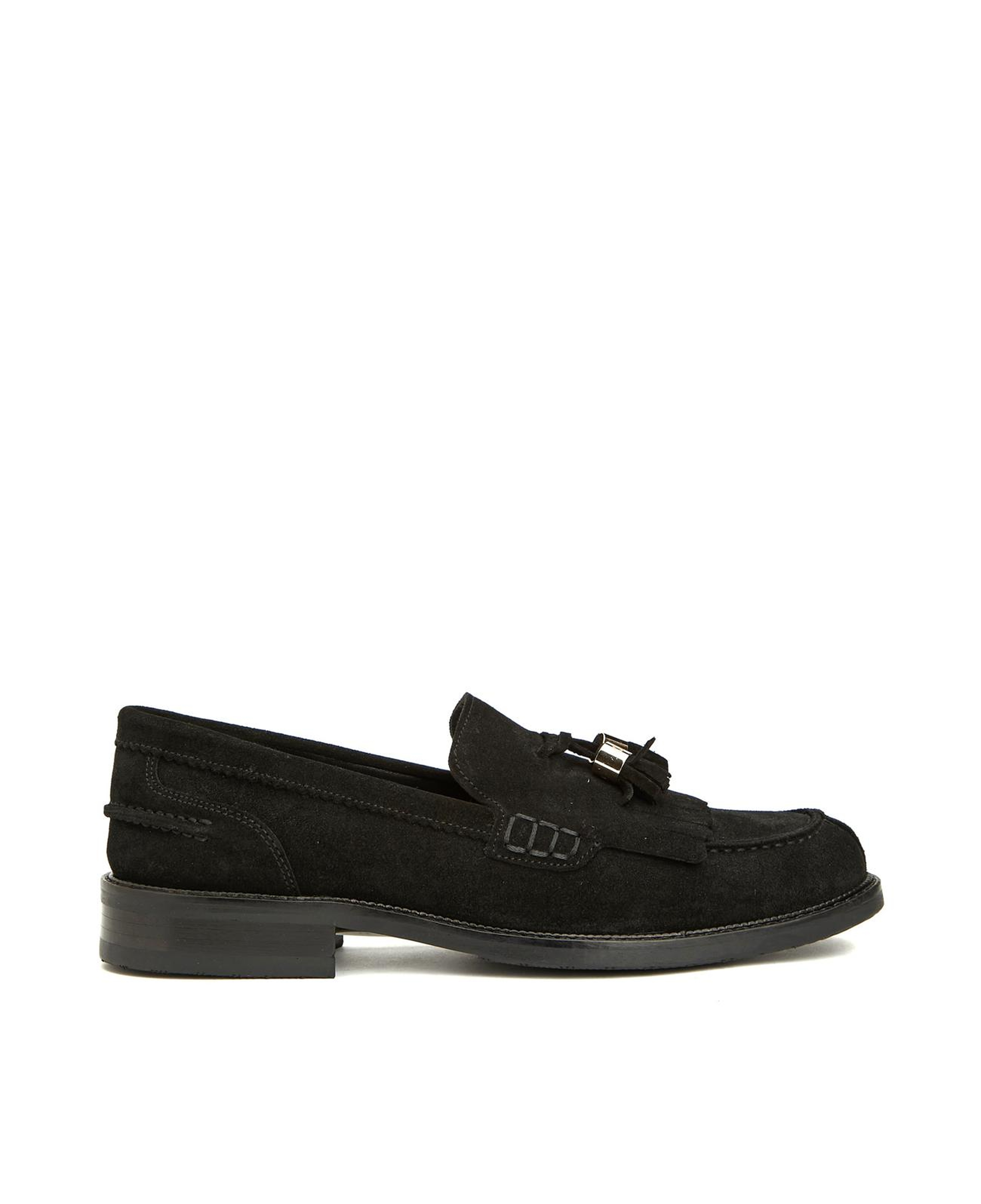 George Hogg Icons Kadın Siyah Süet Loafer