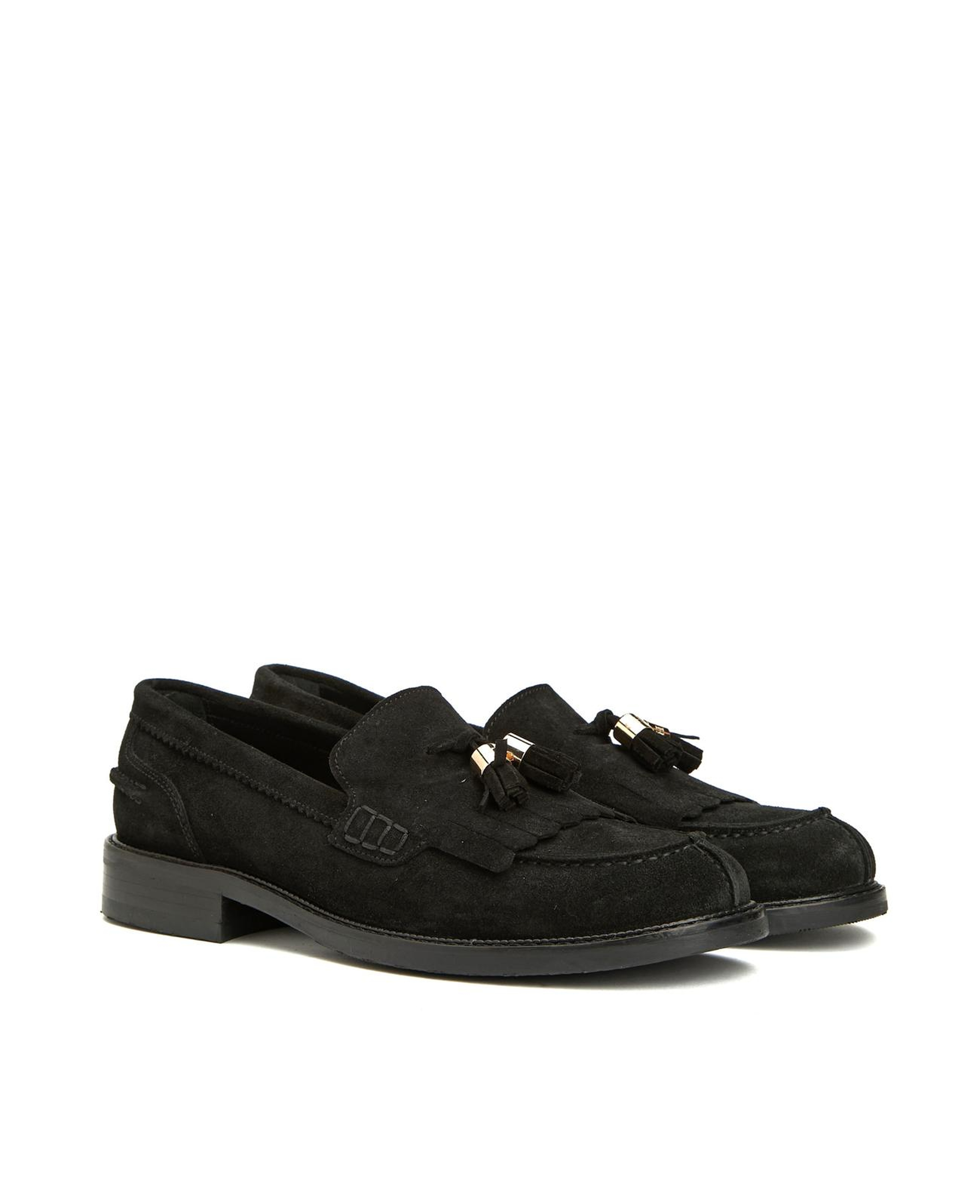 George Hogg Icons Kadın Siyah Süet Loafer