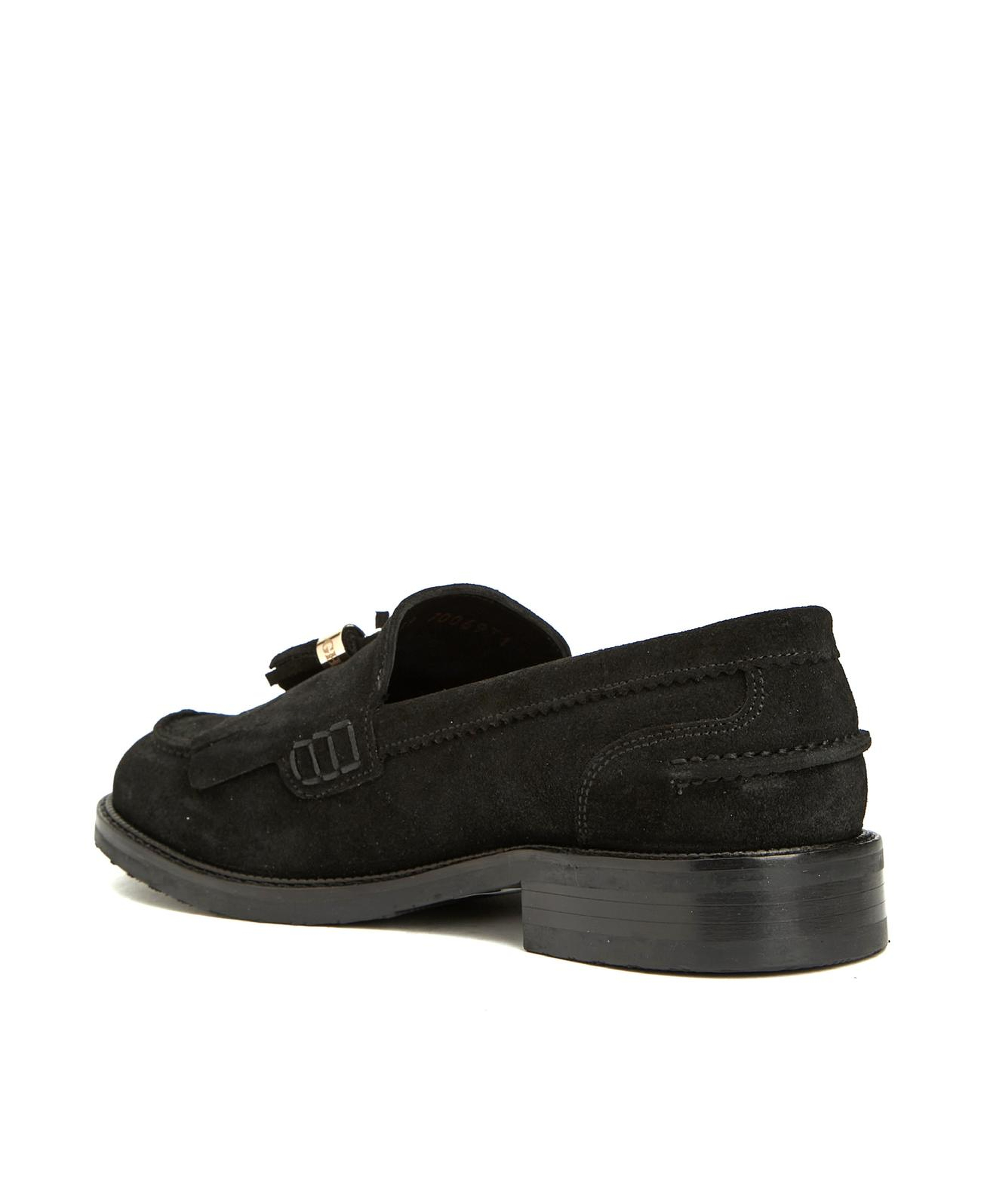 George Hogg Icons Kadın Siyah Süet Loafer