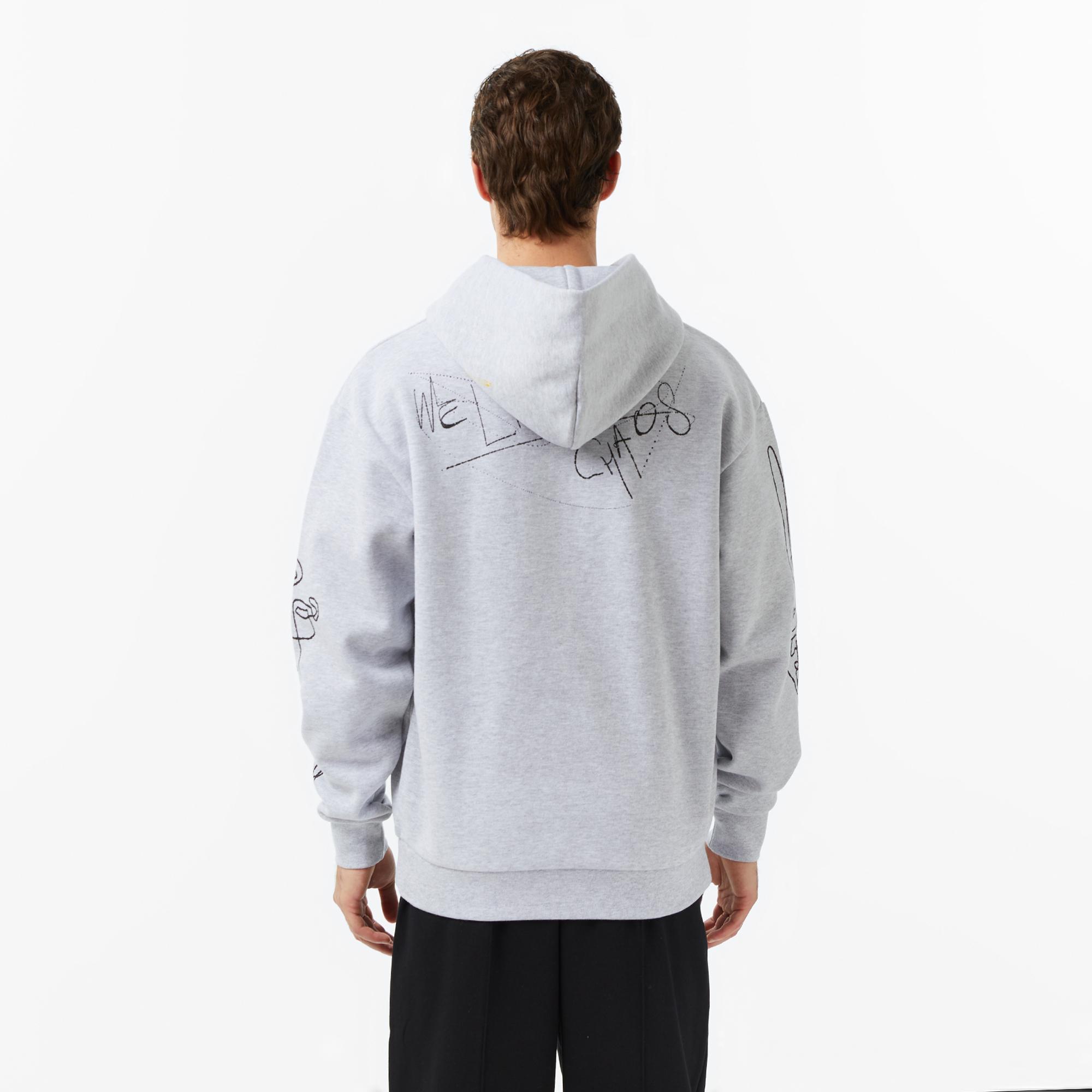 The Hundreds Live in Chaos Erkek Gri Sweatshirt