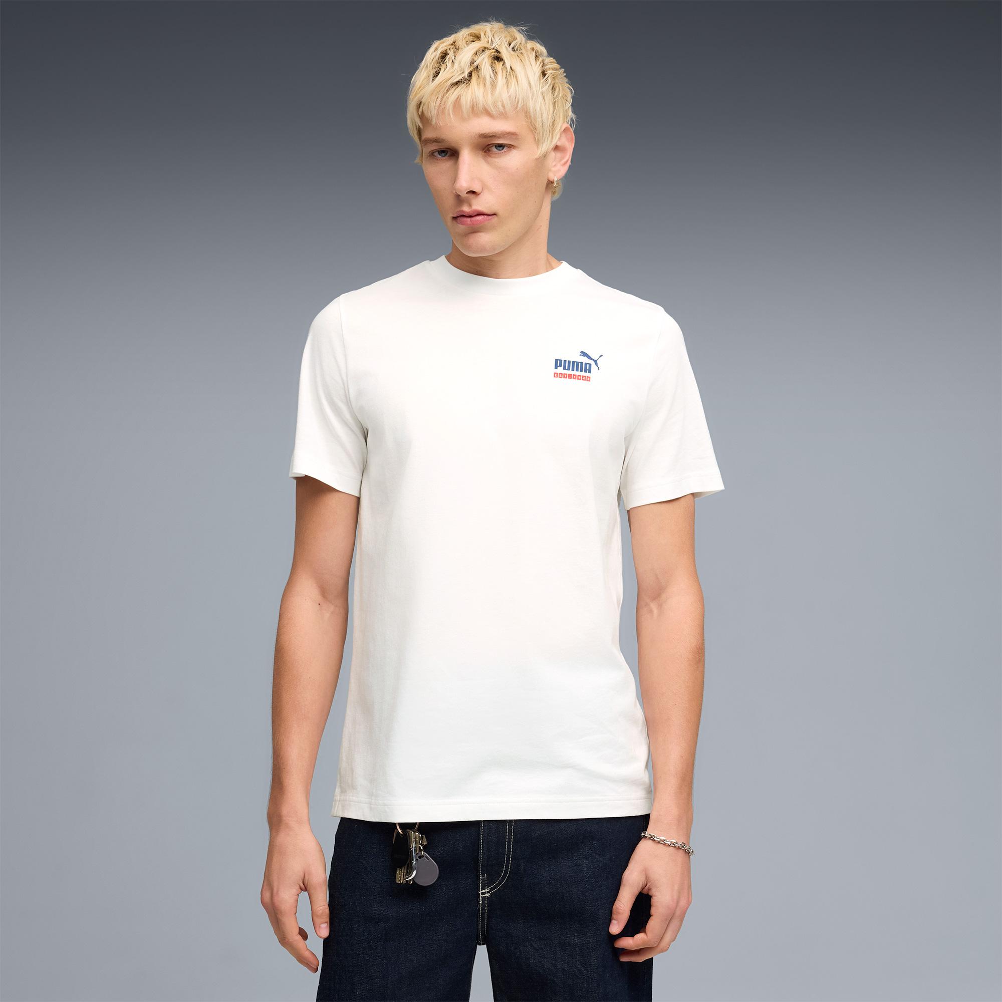 Puma Graphic  Erkek Beyaz T-Shirt