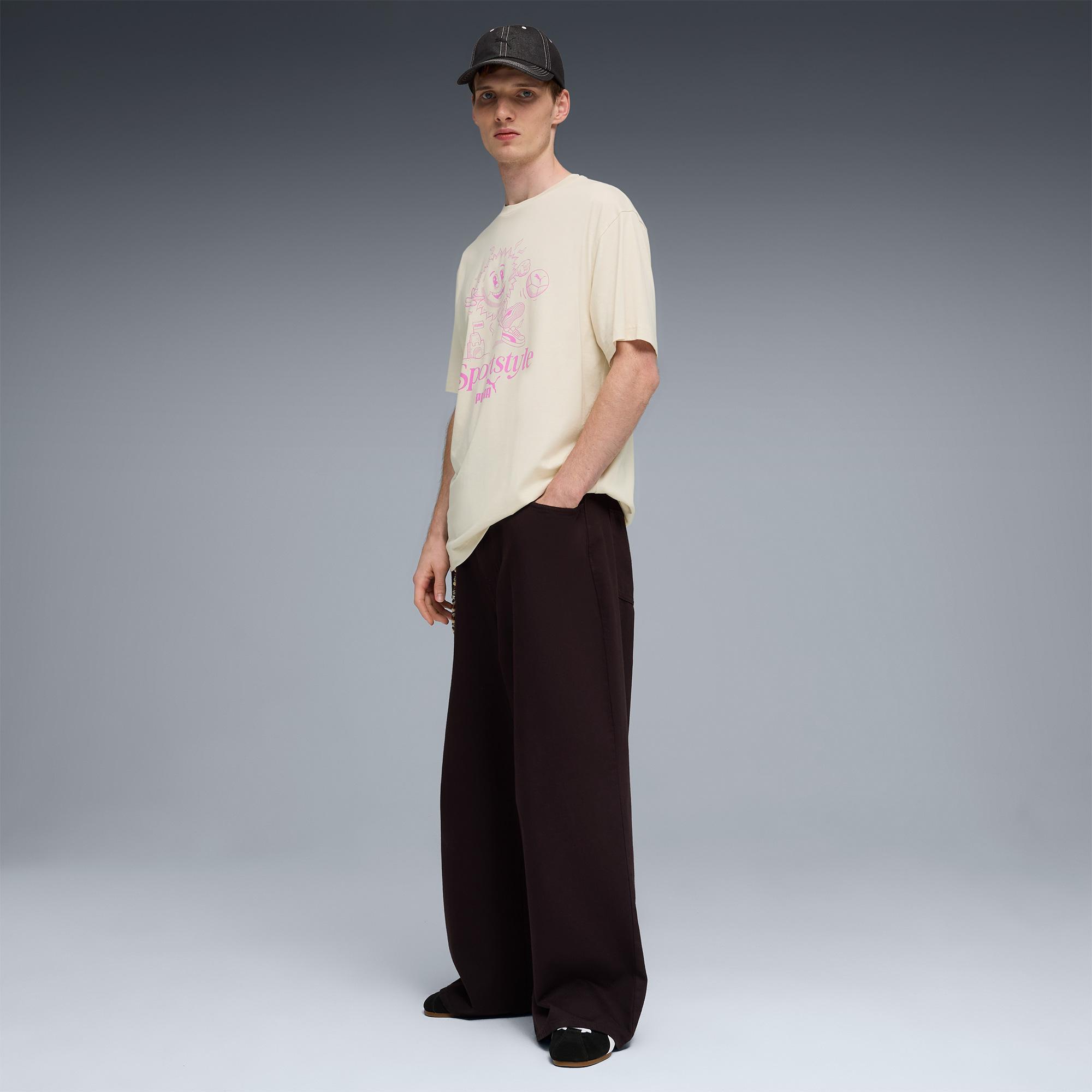 Puma Graphic  Erkek Beyaz T-Shirt