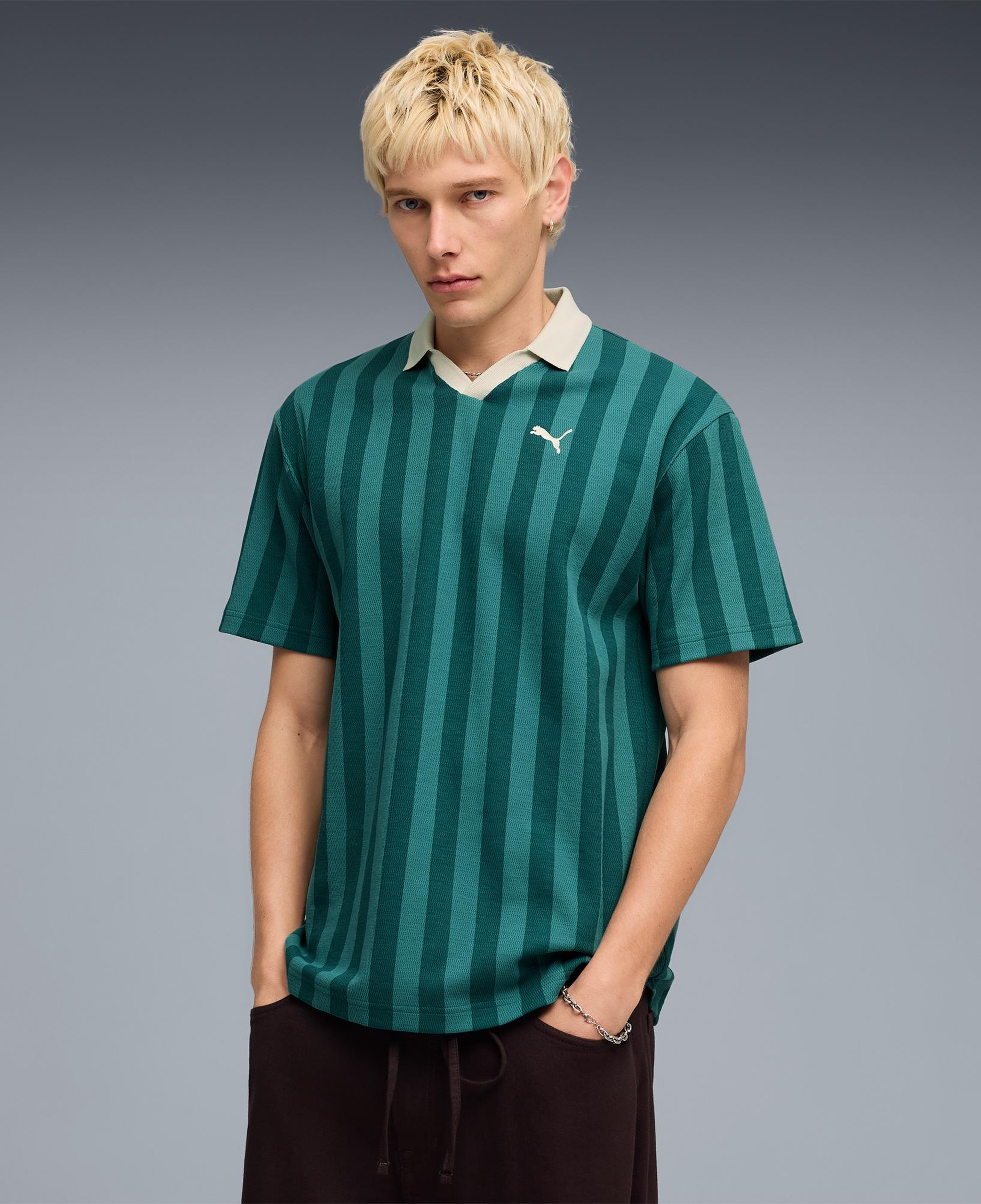 Puma Class Pinnacle  Erkek Yeşil T-Shirt