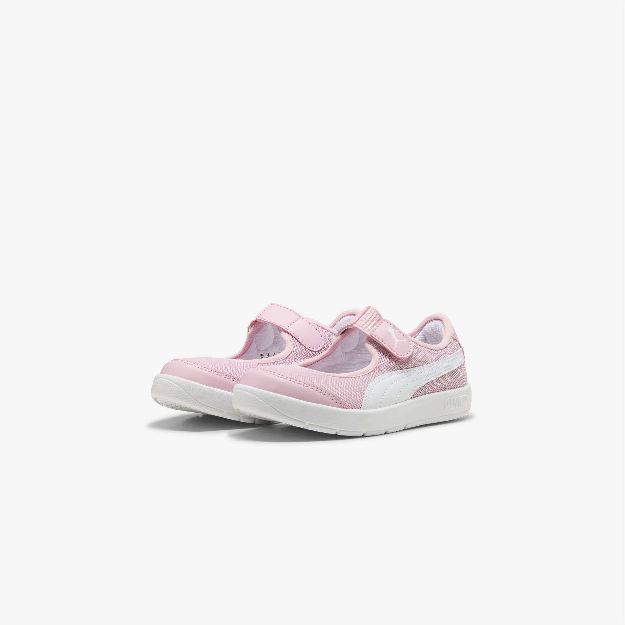 Puma Courtflex V3 Lina V Çocuk Pembe Spor Ayakkabı