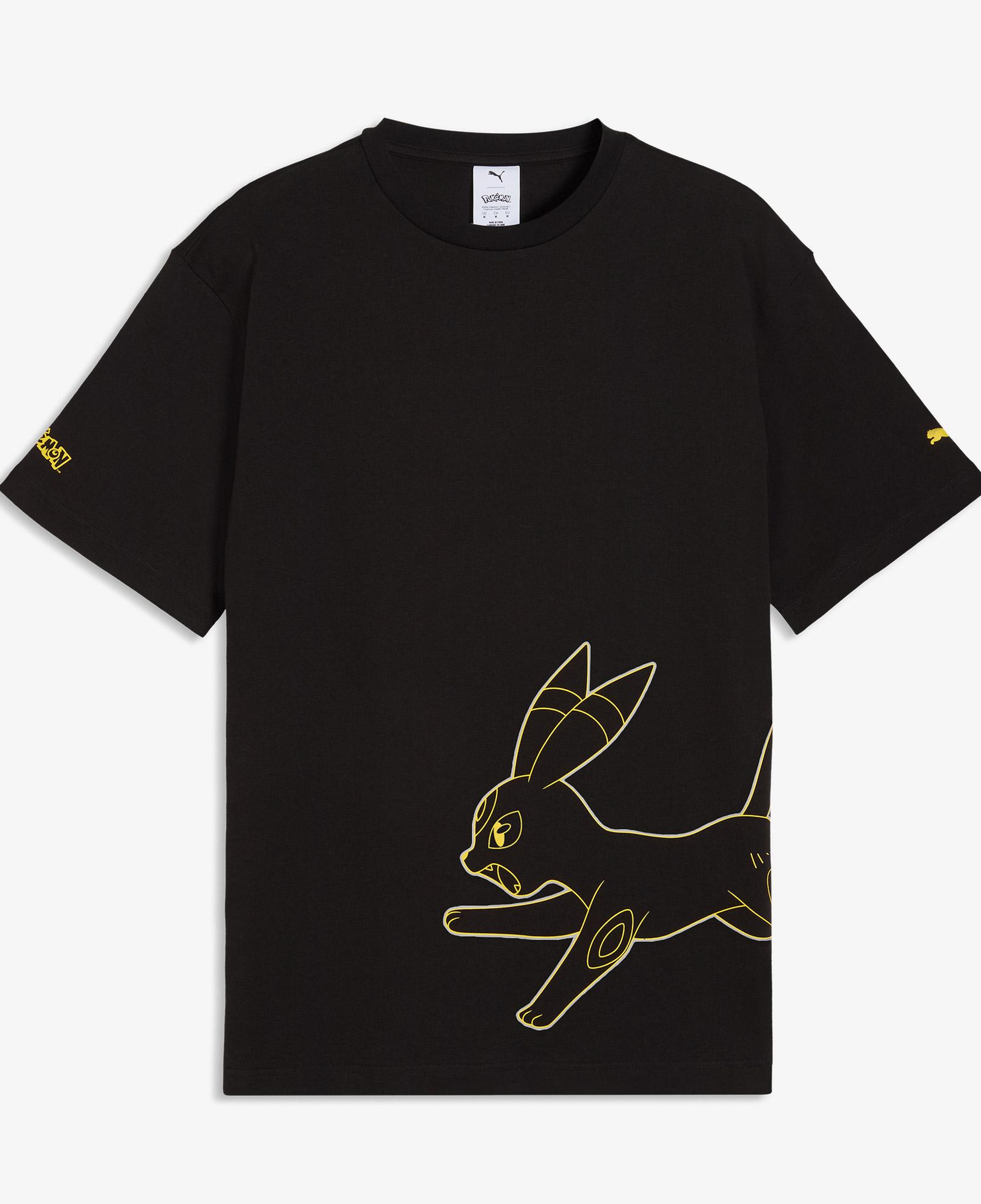 Puma X Pokemon Graphic Erkek Siyah T-Shirt
