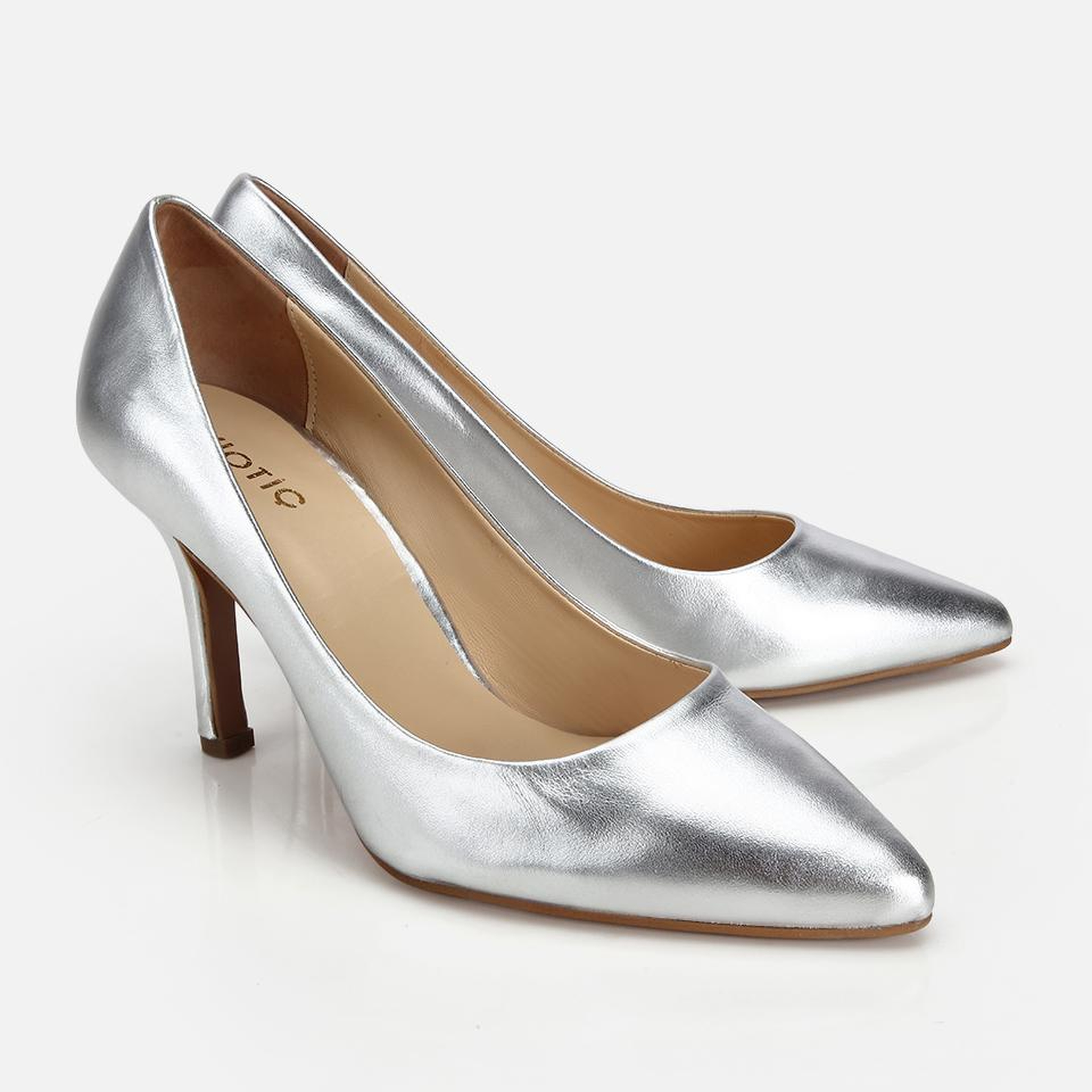 Kadın Deri Lame Yumuşak Dokulu Stiletto