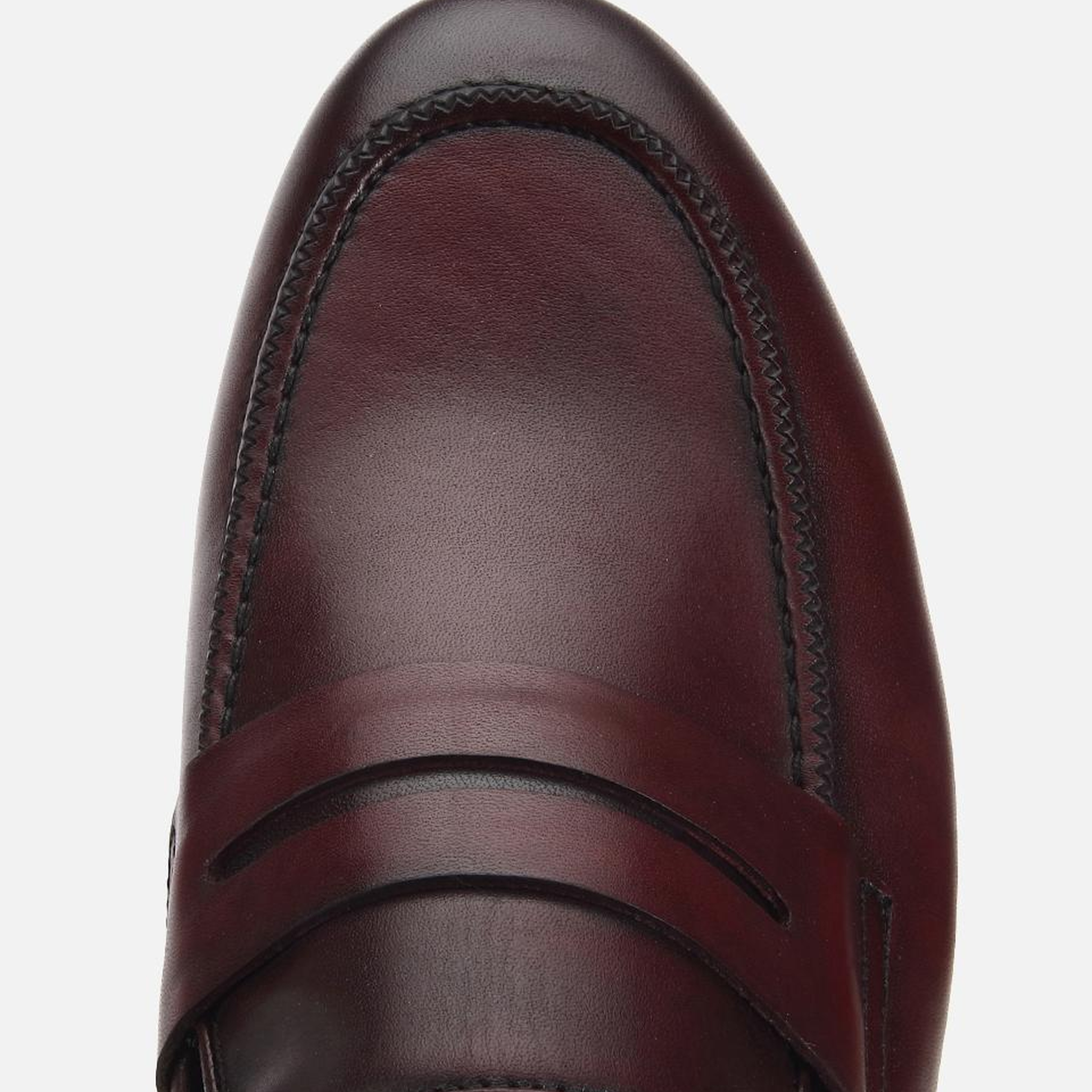 Erkek Deri Bordo Klasik Loafer