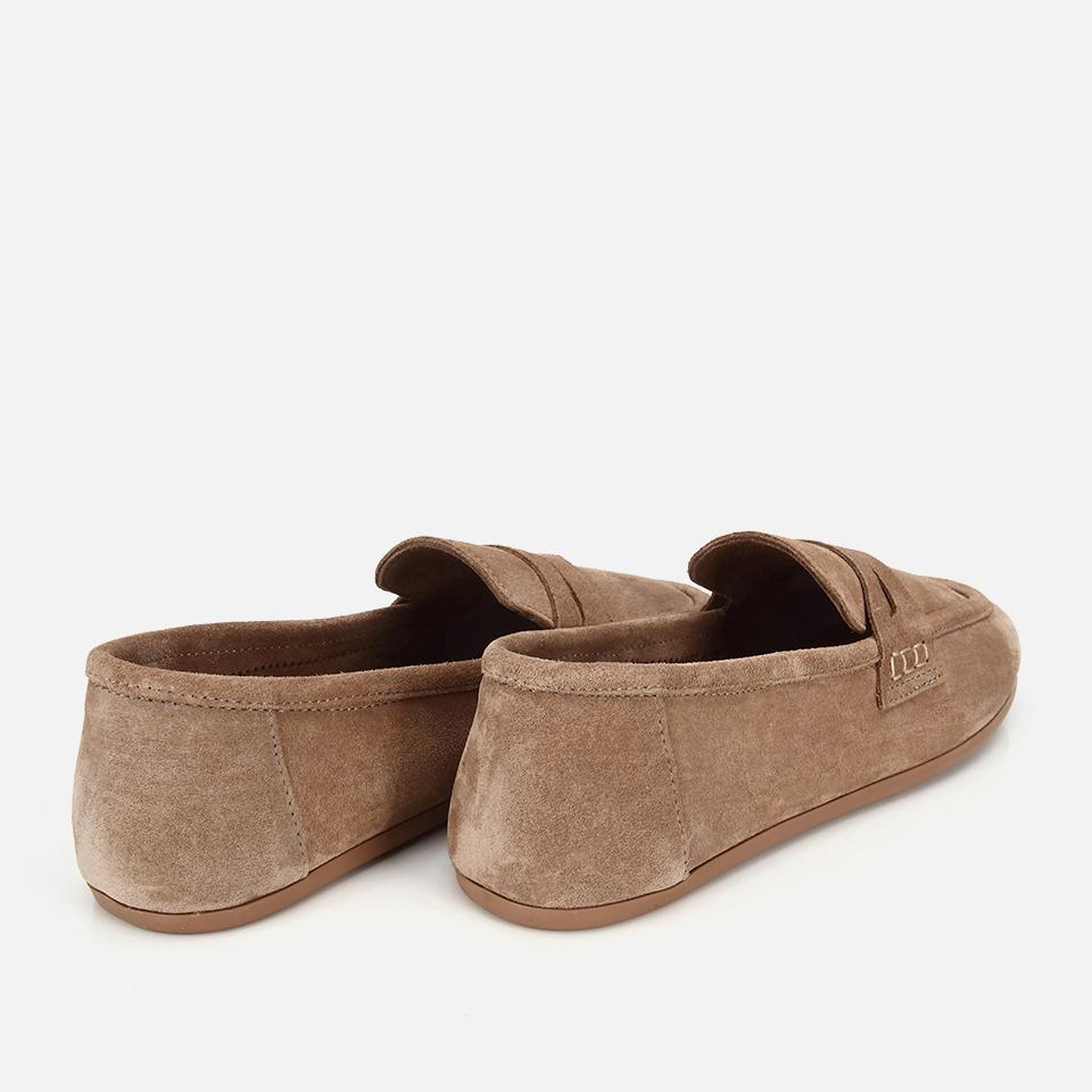 Kadın Süet Deri Vizon Yumuşak Dokulu Klasik Loafer