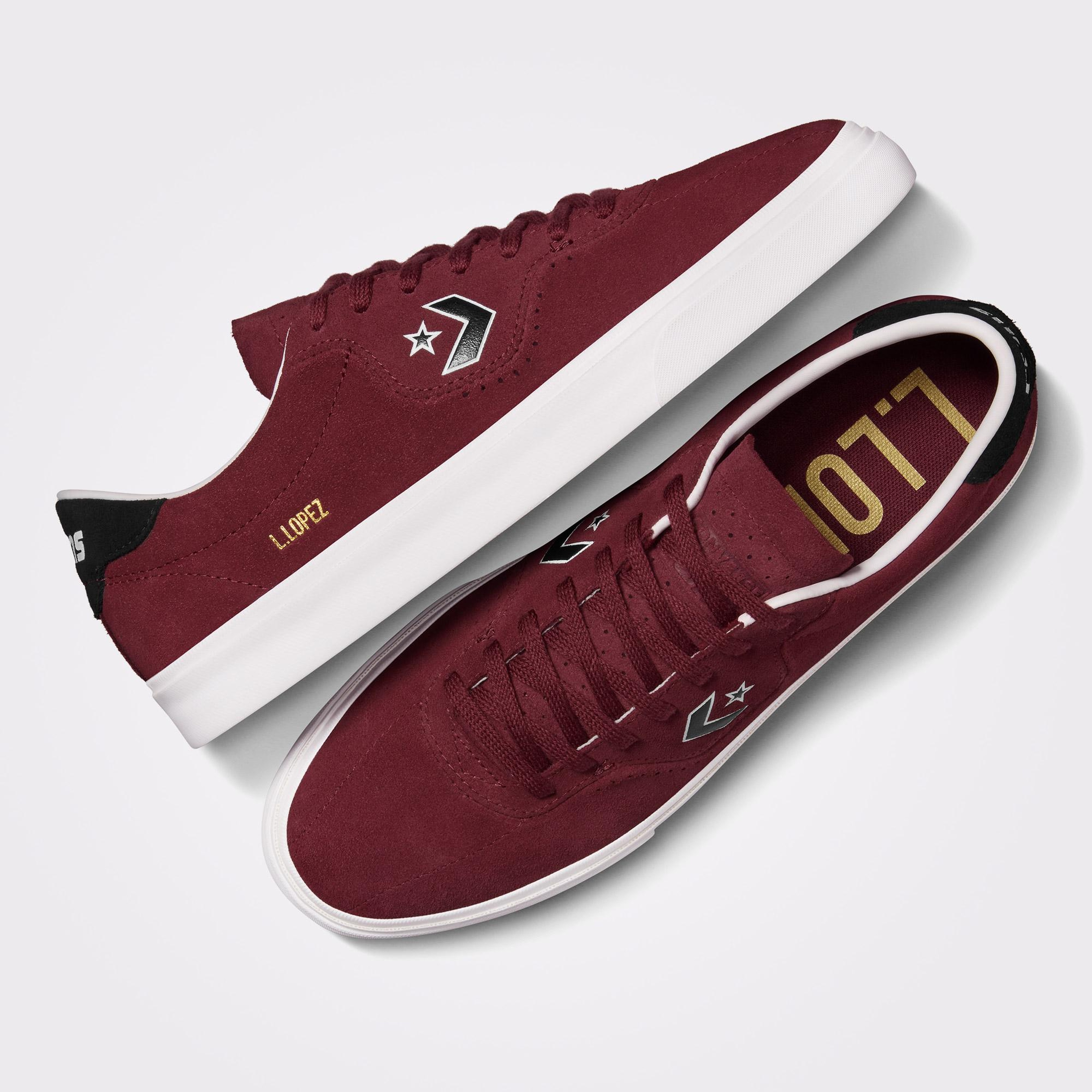 Converse Cons Louie Lopez Pro Unisex Bordo Süet Sneaker