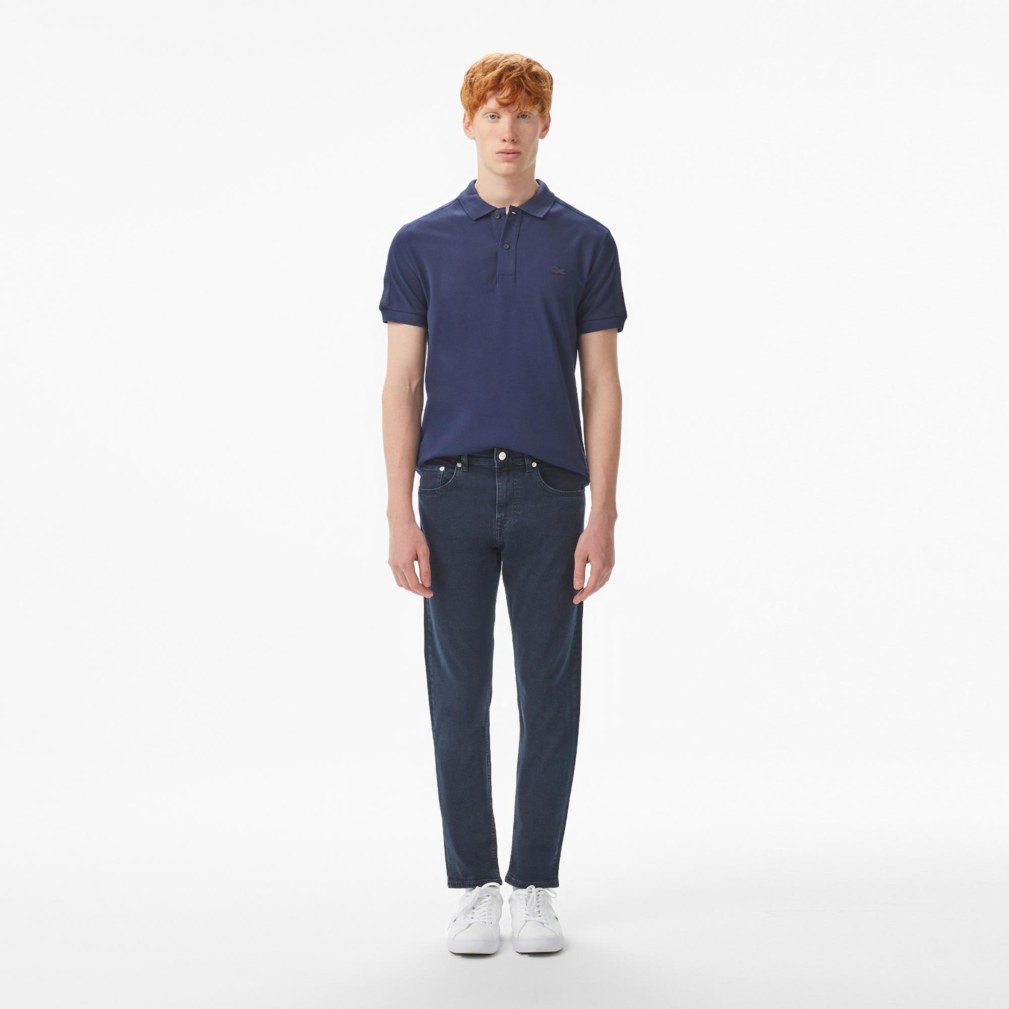 Lacoste Erkek Slim Fit Mavi Jean Pantolon