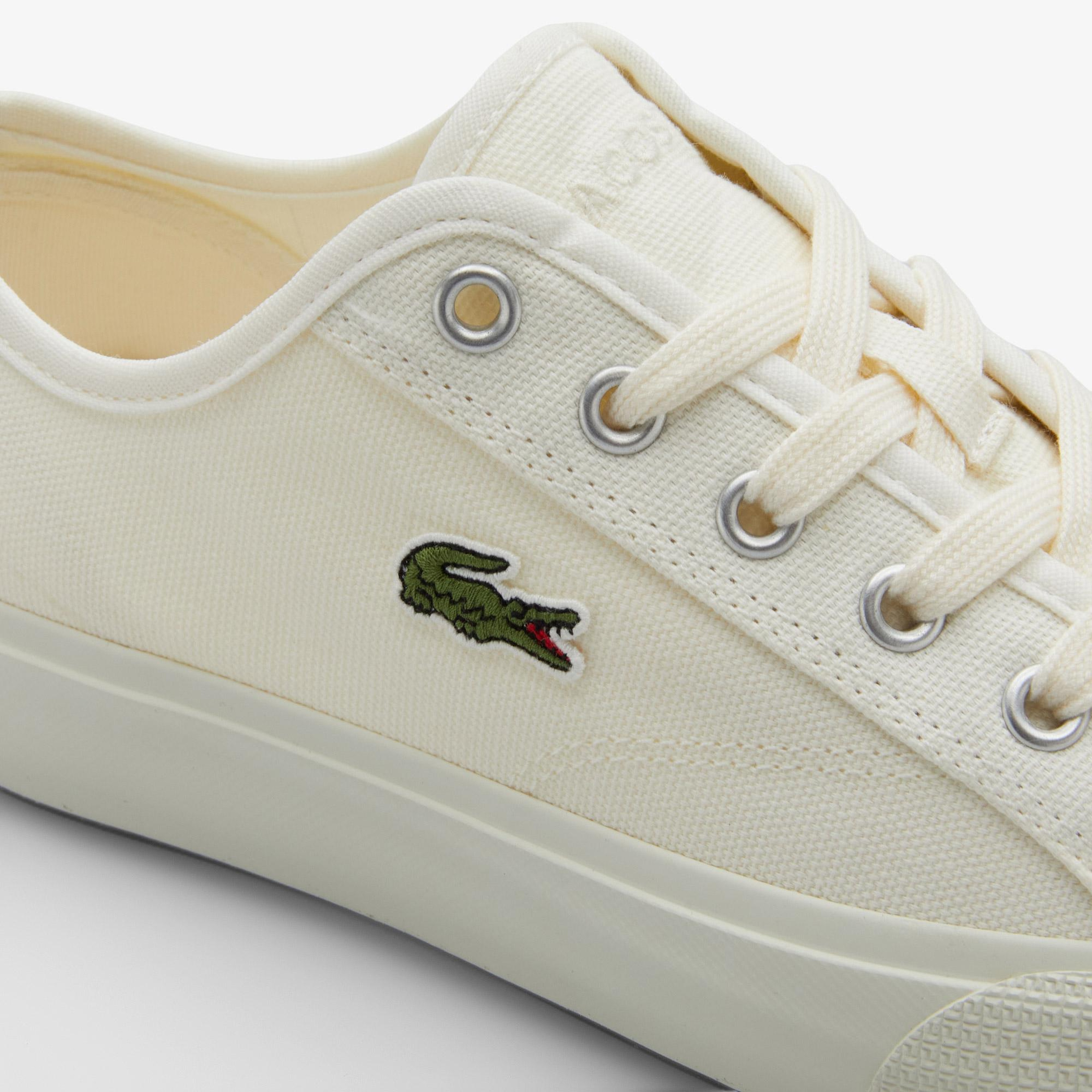 Lacoste Backcourt Kadın Krem Sneaker