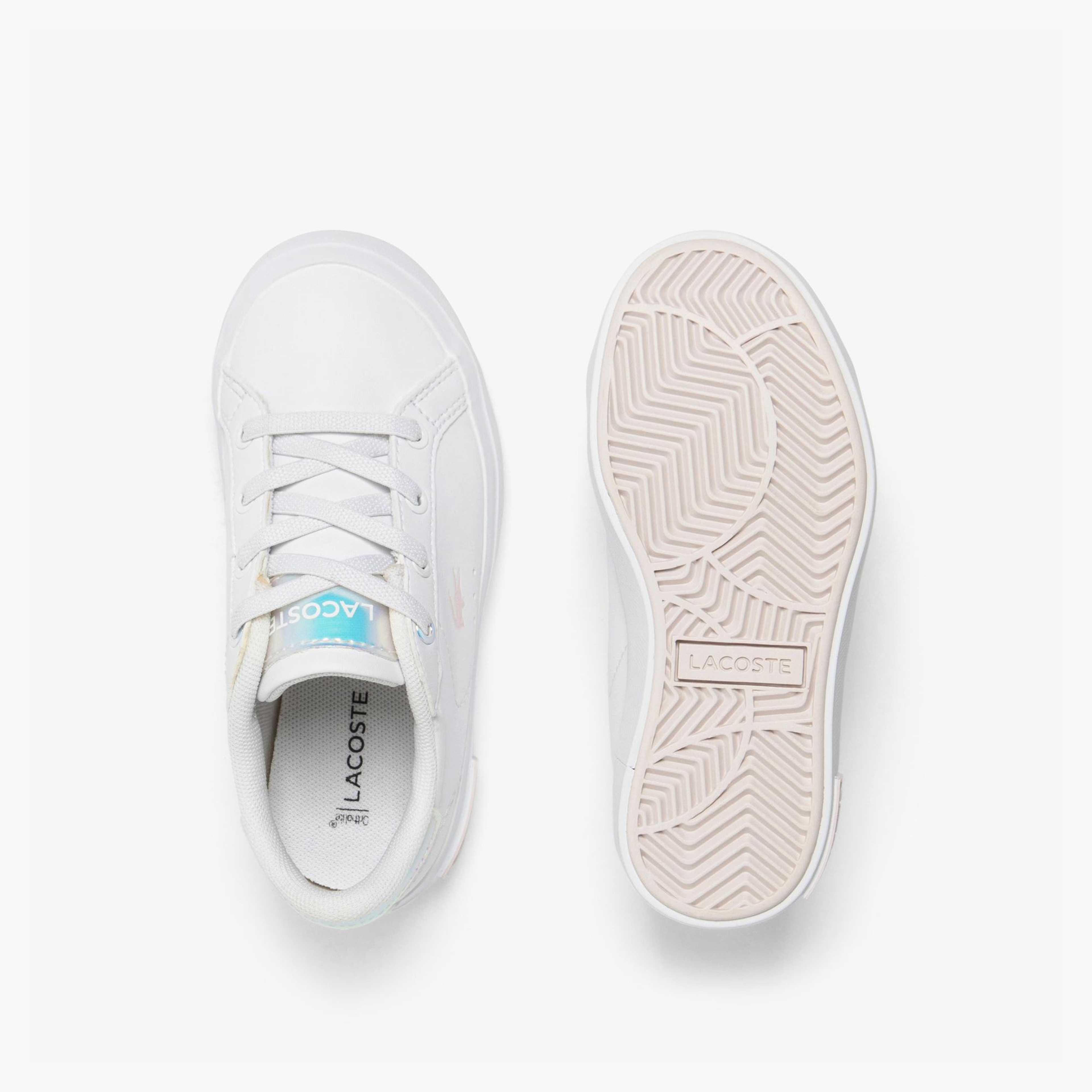 Lacoste Powercourt Çocuk Beyaz Sneaker