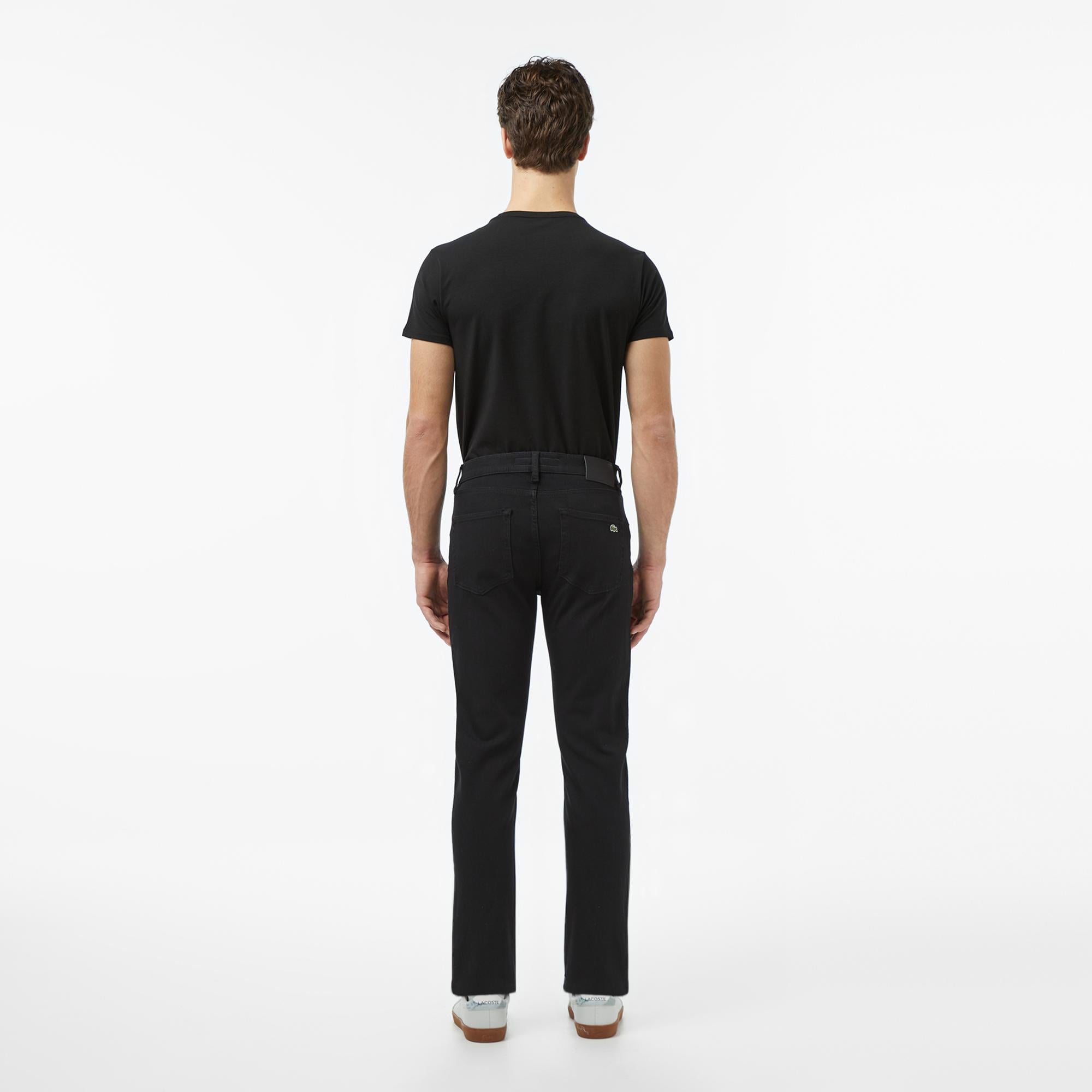Lacoste Erkek Slim Fit Siyah Jean Pantolon