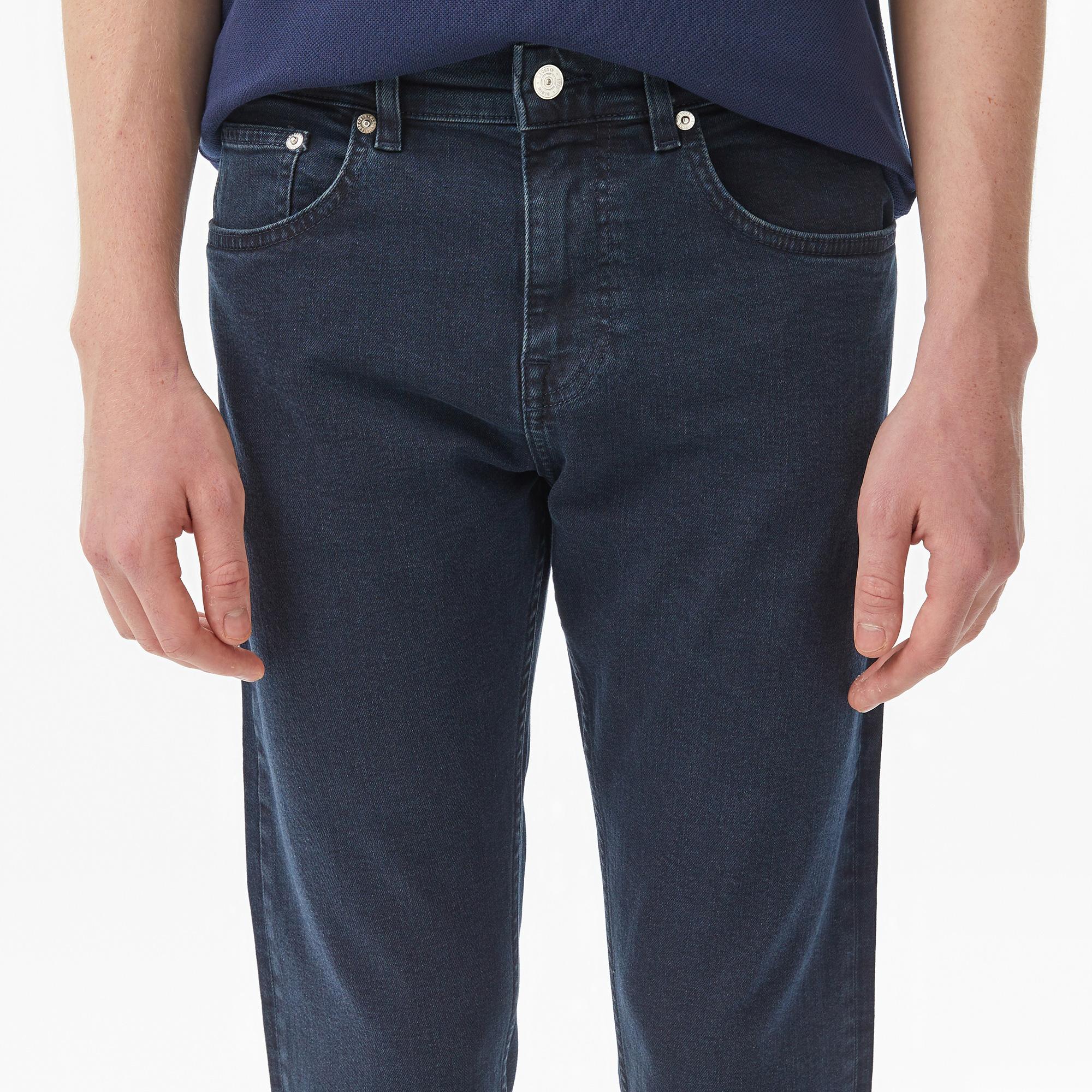 Lacoste Erkek Slim Fit Mavi Jean Pantolon