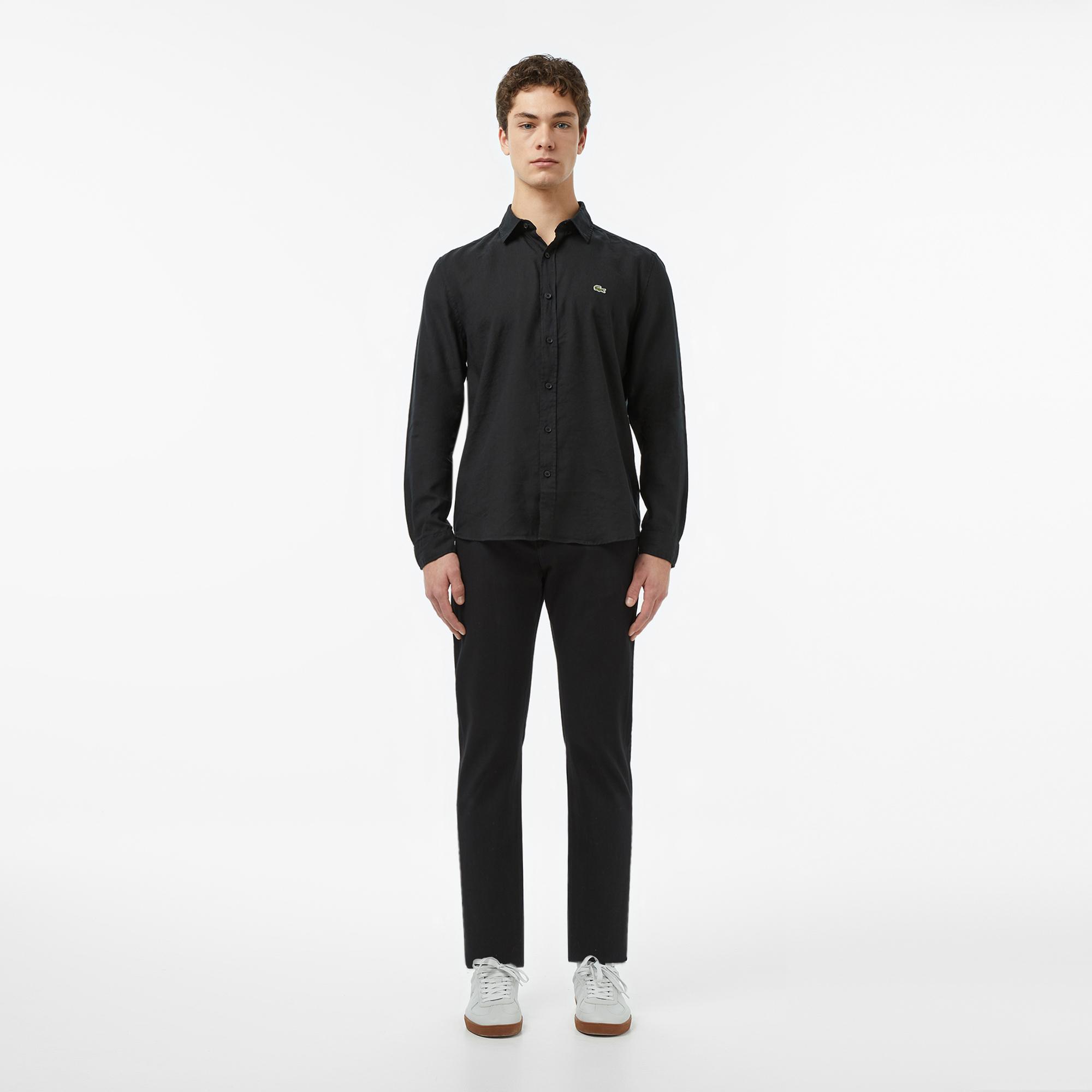 Lacoste Erkek Regular Fit Siyah Jean Pantolon