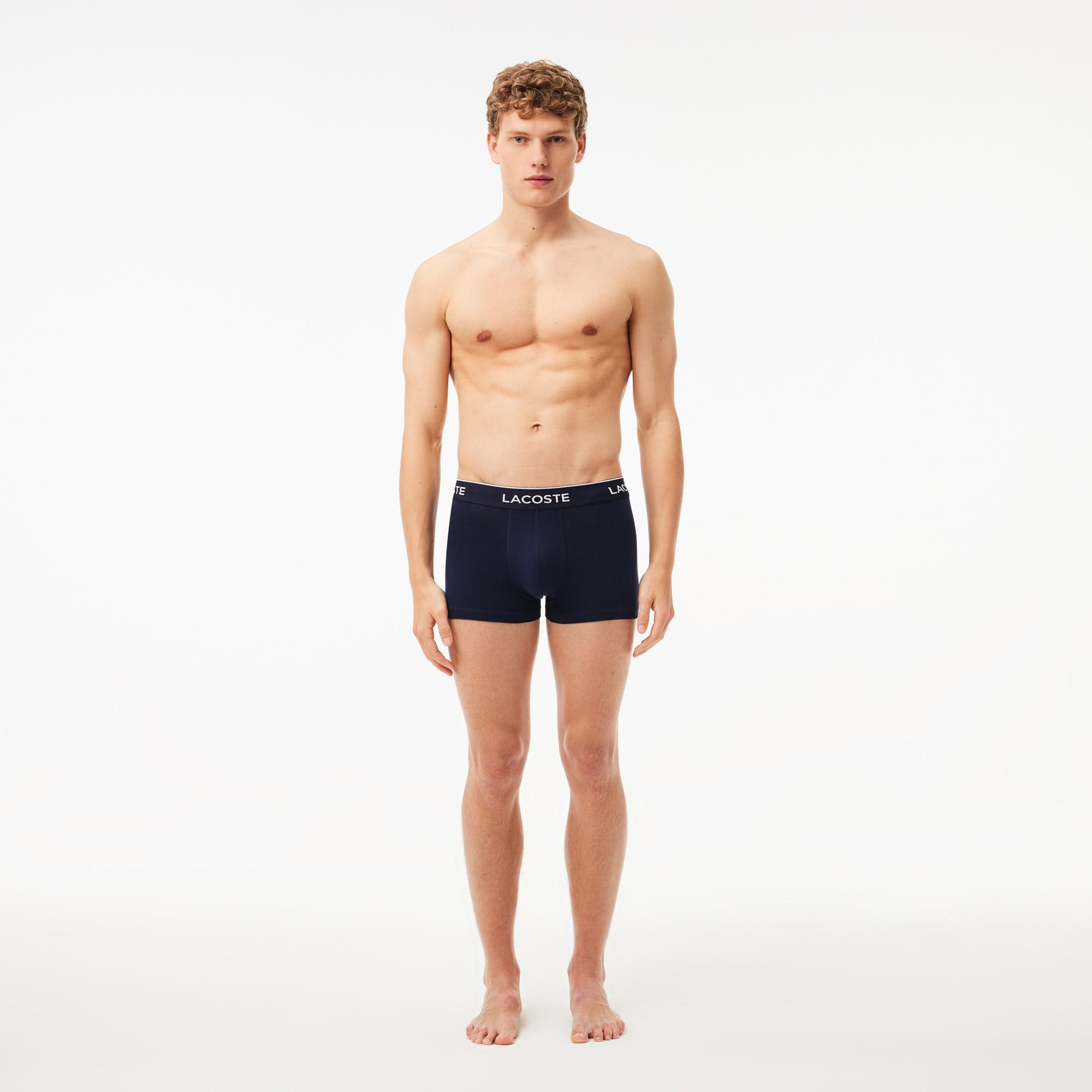 Lacoste Erkek 3'lü Lacivert Boxer