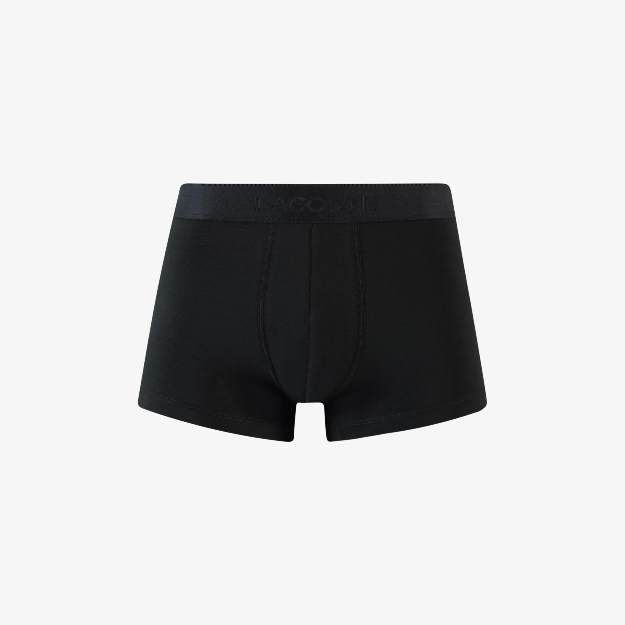 Lacoste Erkek 3'lü Siyah Boxer