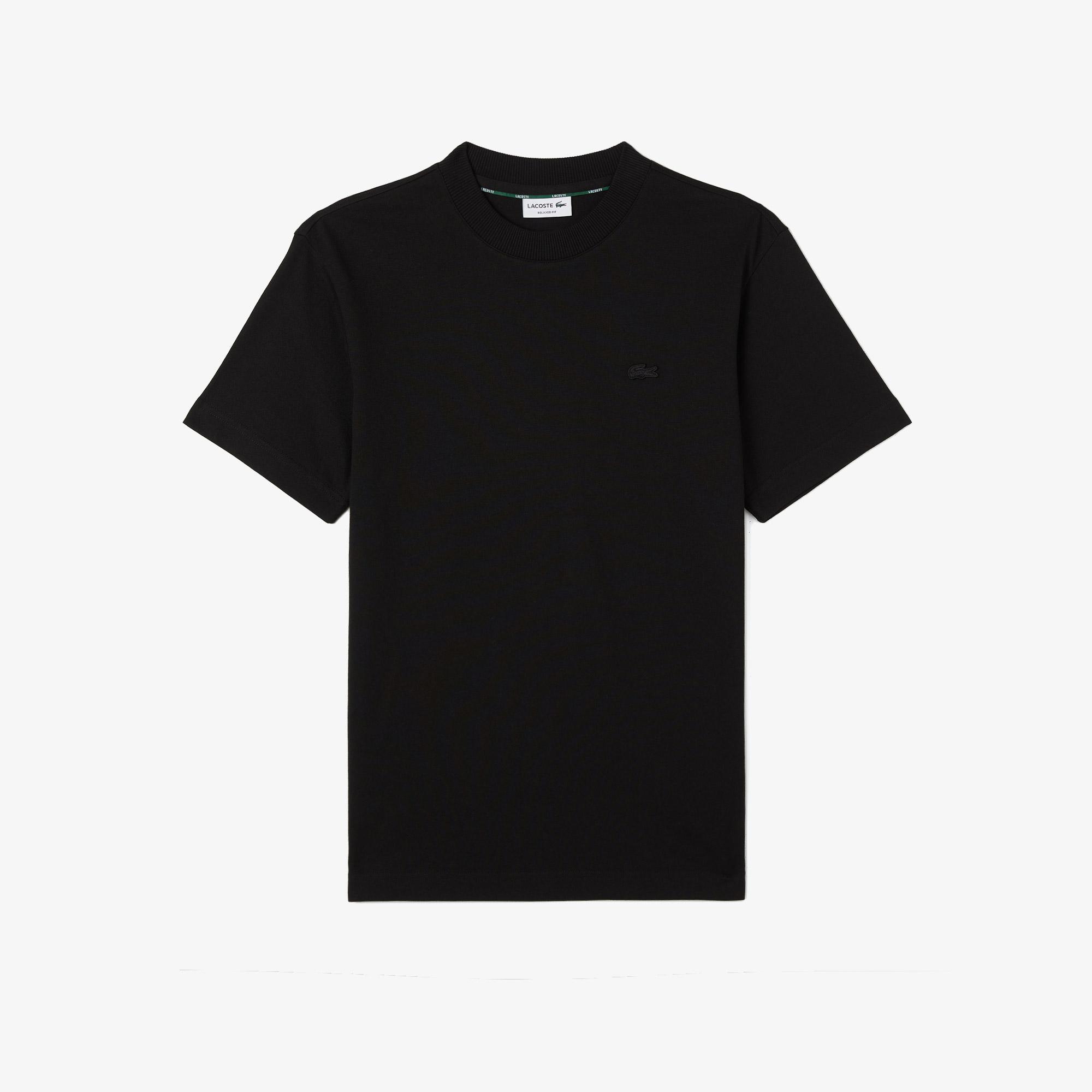 Lacoste Erkek Relaxed Fit Bisiklet Yaka Siyah T-Shirt