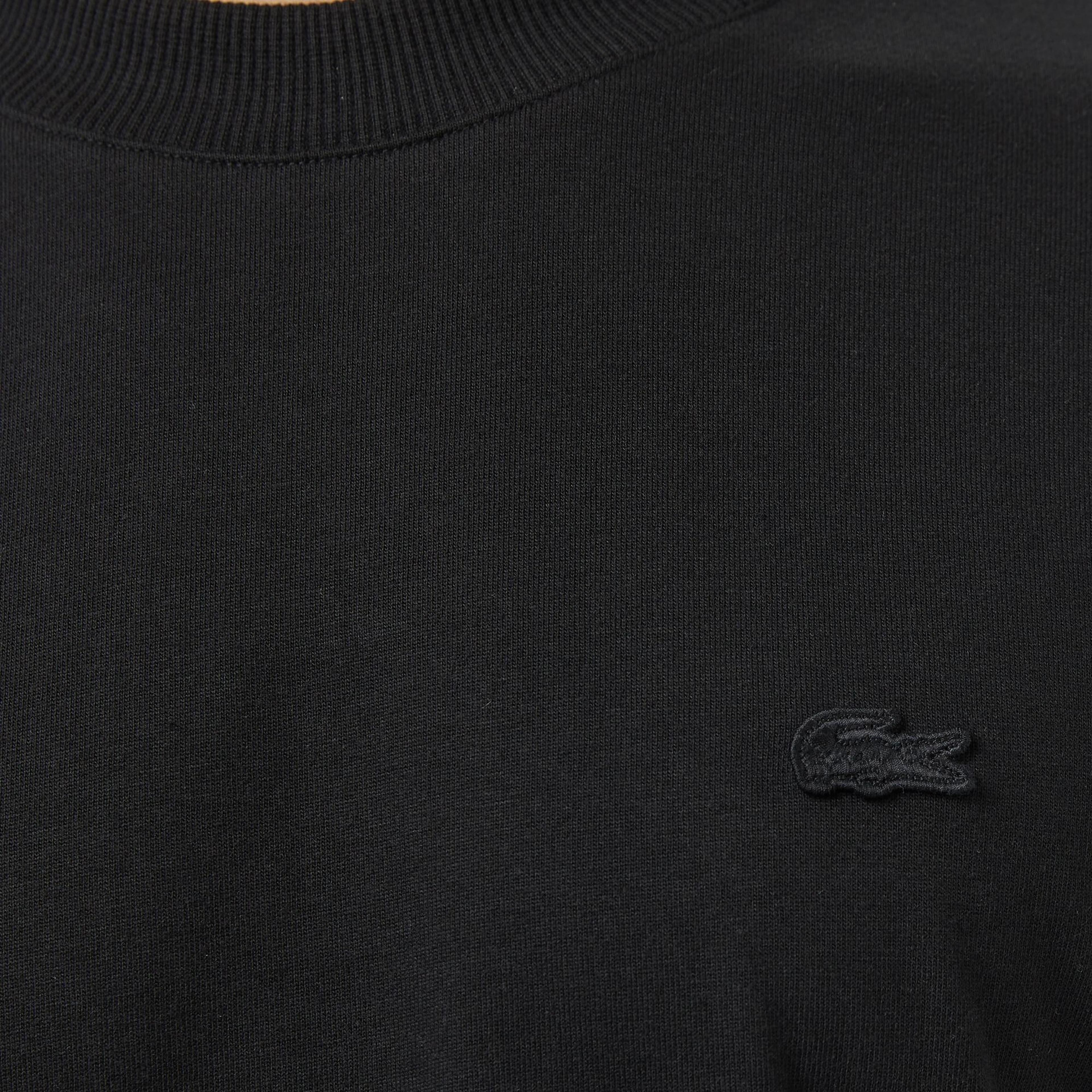 Lacoste Erkek Relaxed Fit Bisiklet Yaka Siyah T-Shirt
