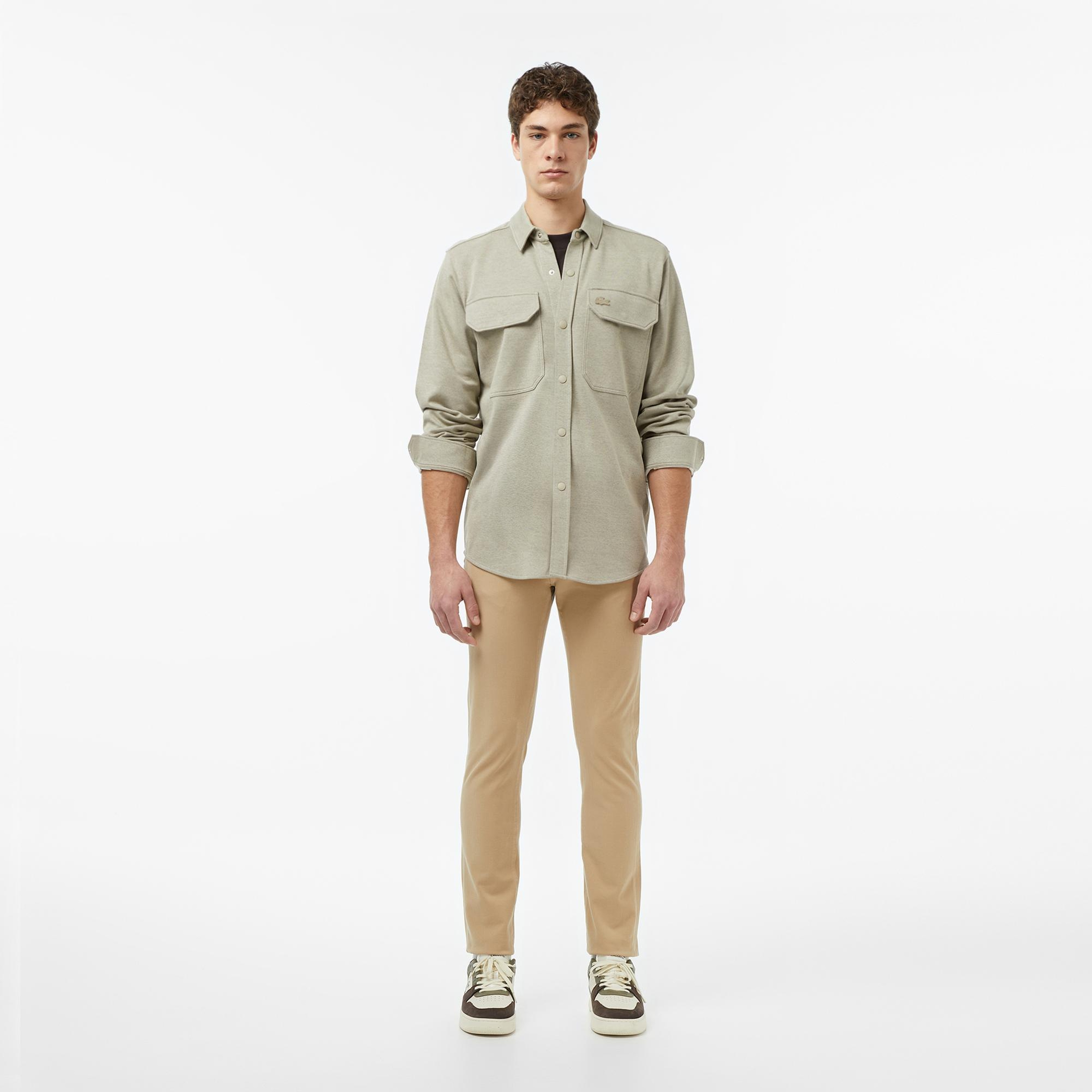 Lacoste Erkek Regular Fit Bej Gömlek