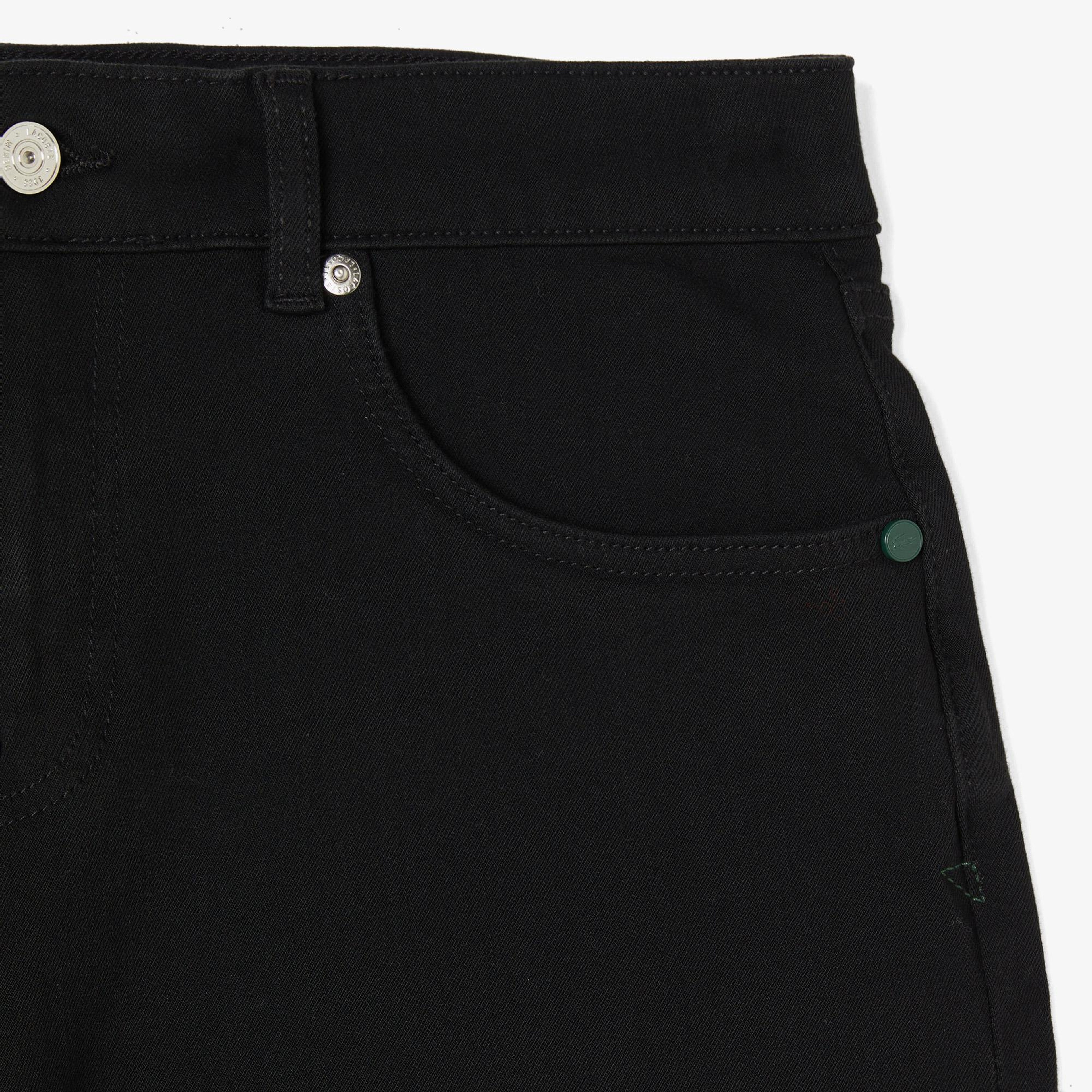 Lacoste Erkek Regular Fit Siyah Jean Pantolon