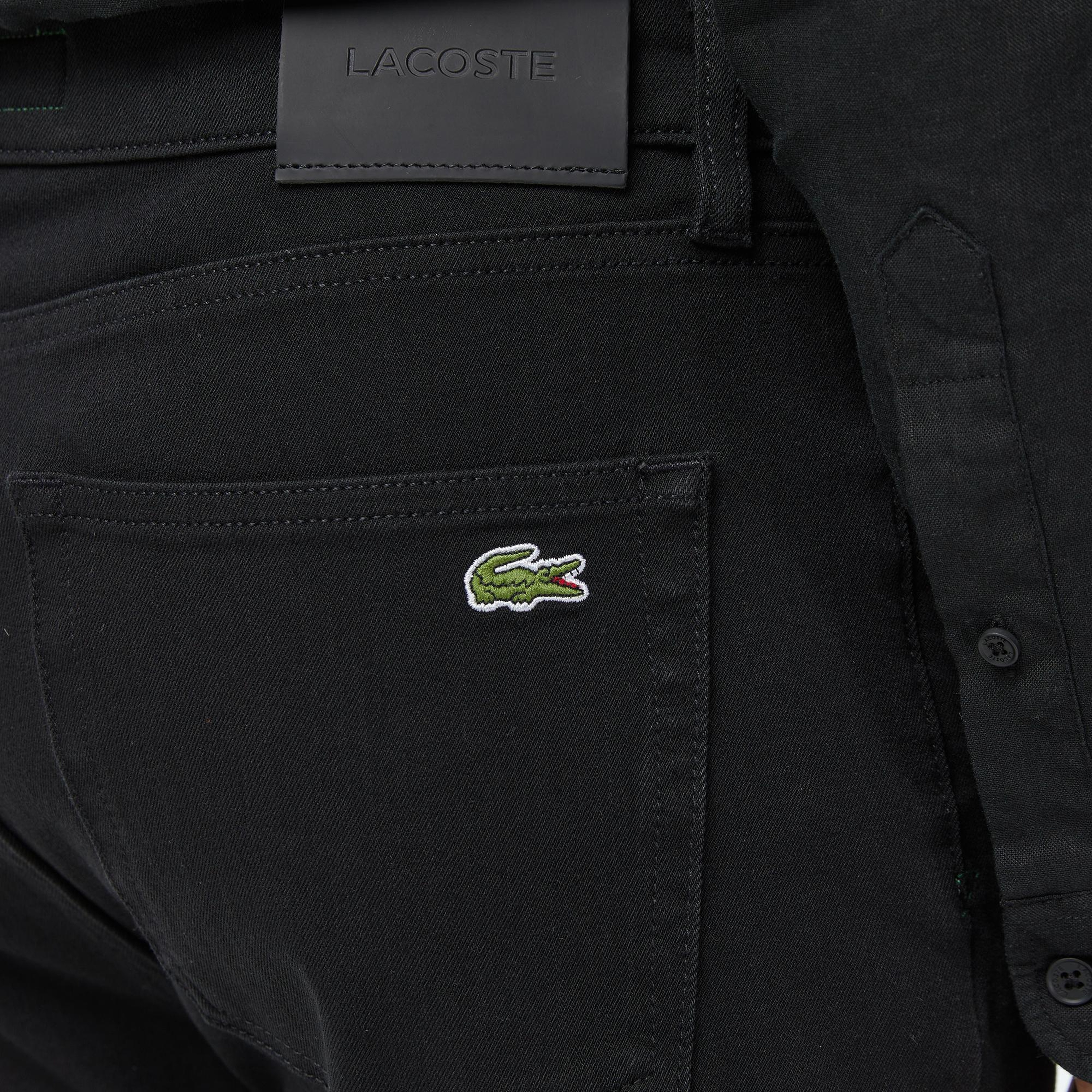 Lacoste Erkek Regular Fit Siyah Jean Pantolon