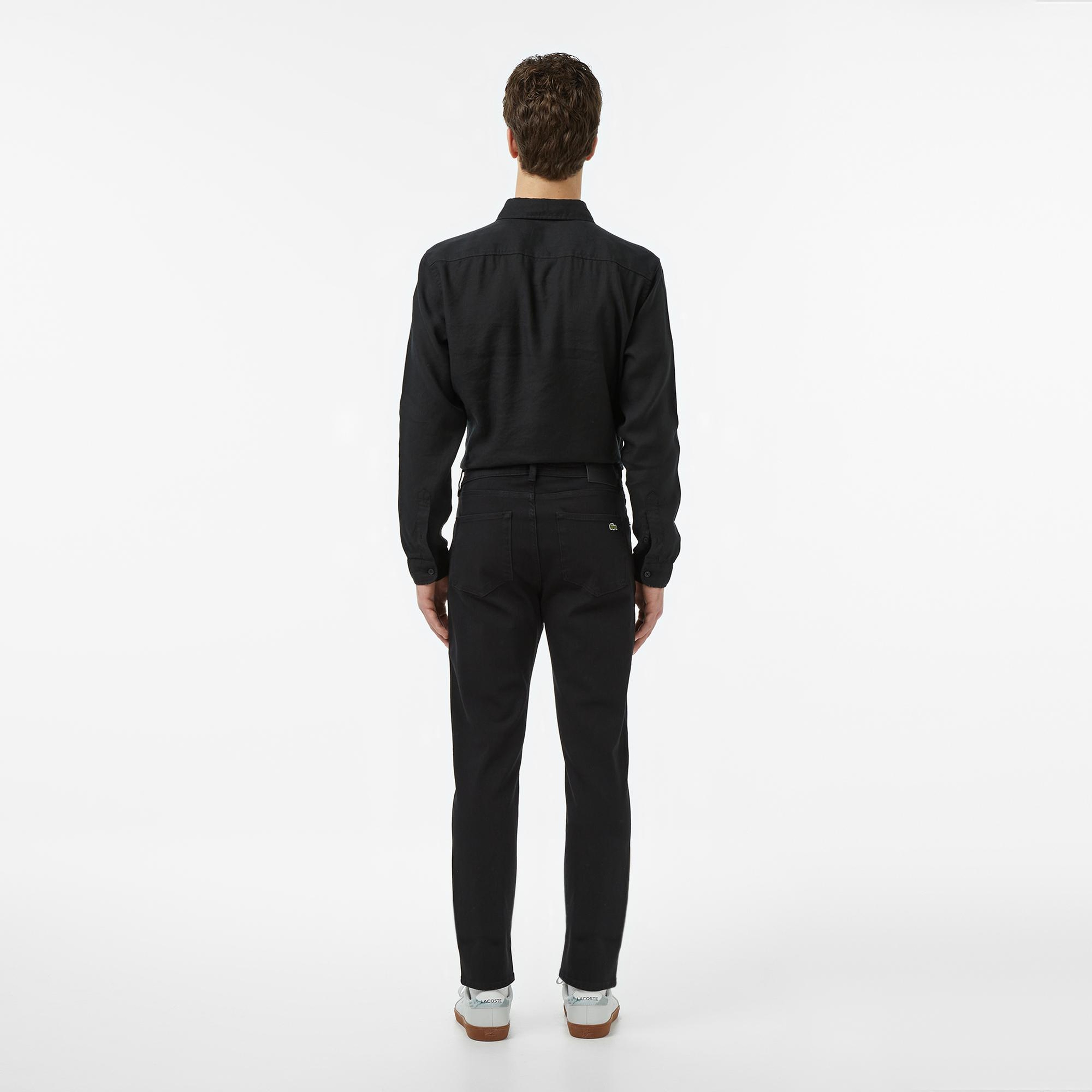 Lacoste Erkek Regular Fit Siyah Jean Pantolon