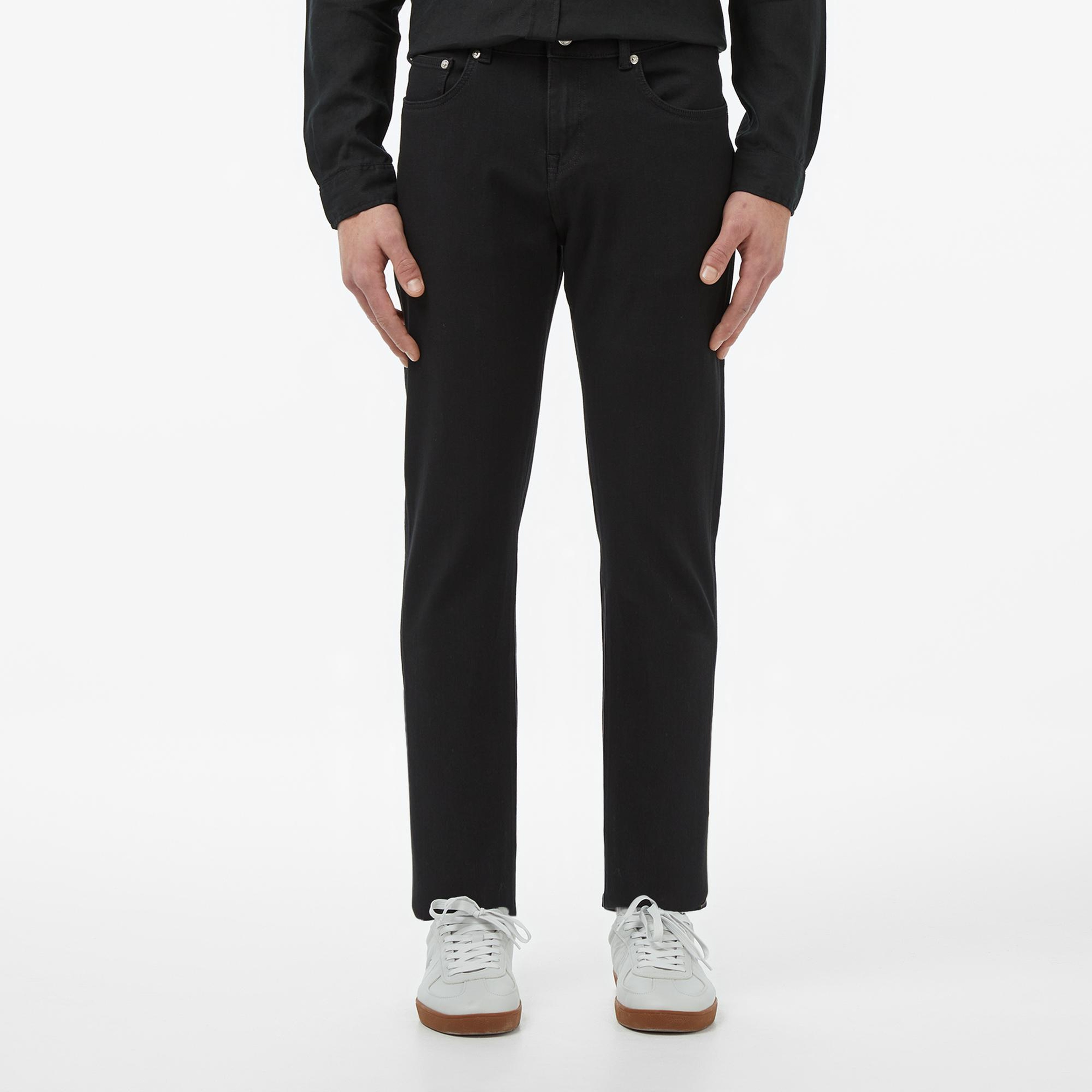 Lacoste Erkek Regular Fit Siyah Jean Pantolon