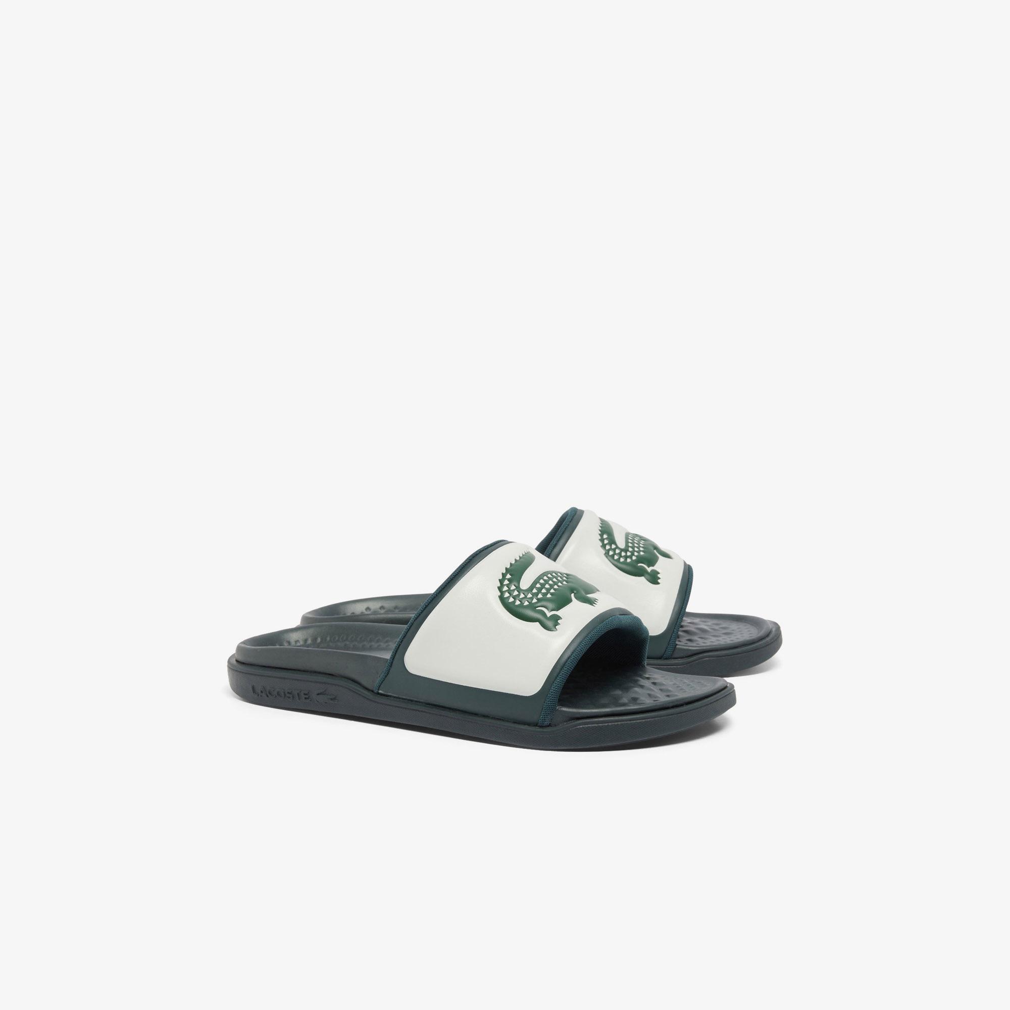 Lacoste Serve Slide Dual Erkek Yeşil Terlik
