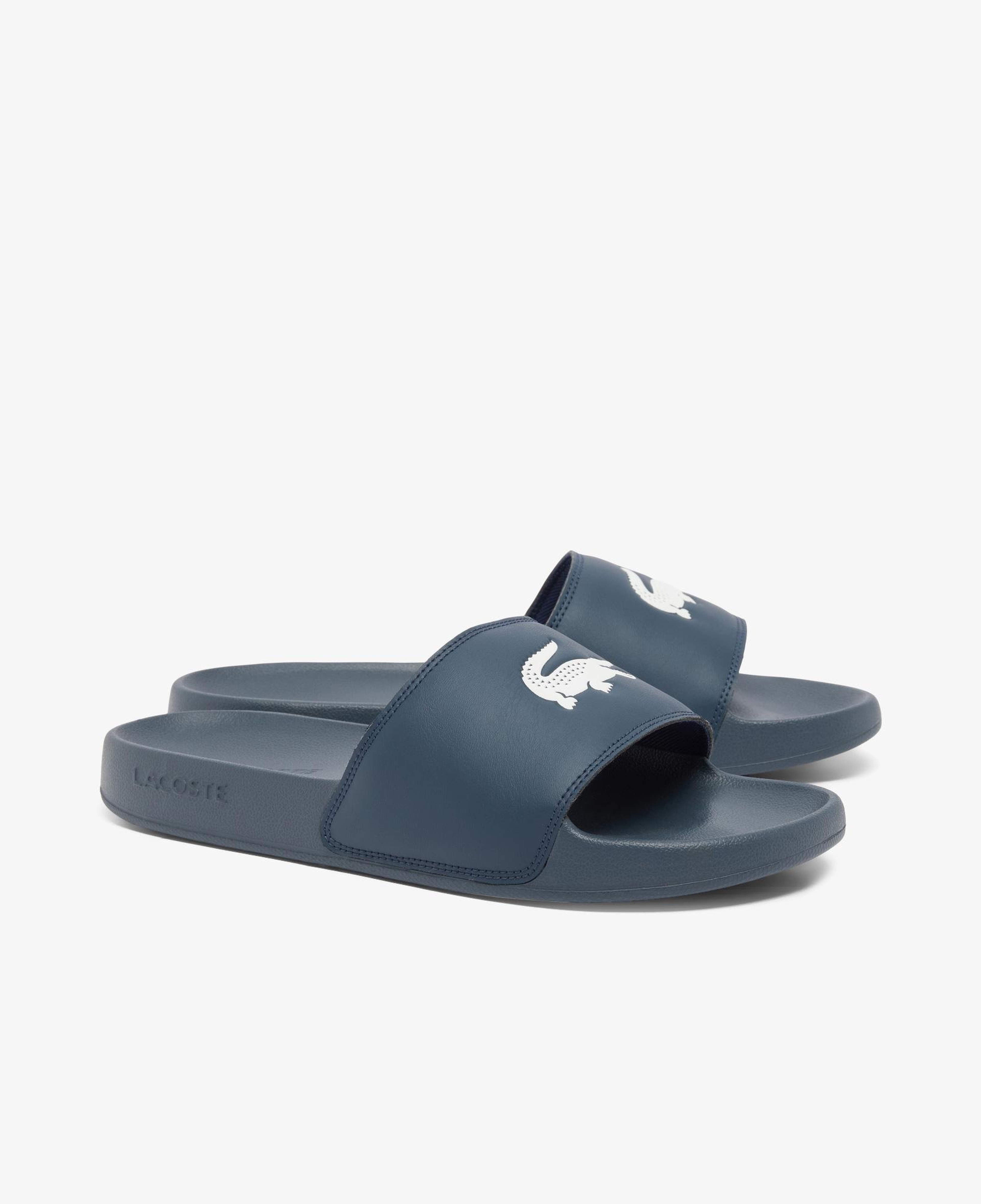 Lacoste Serve Slide Erkek Lacivert Terlik