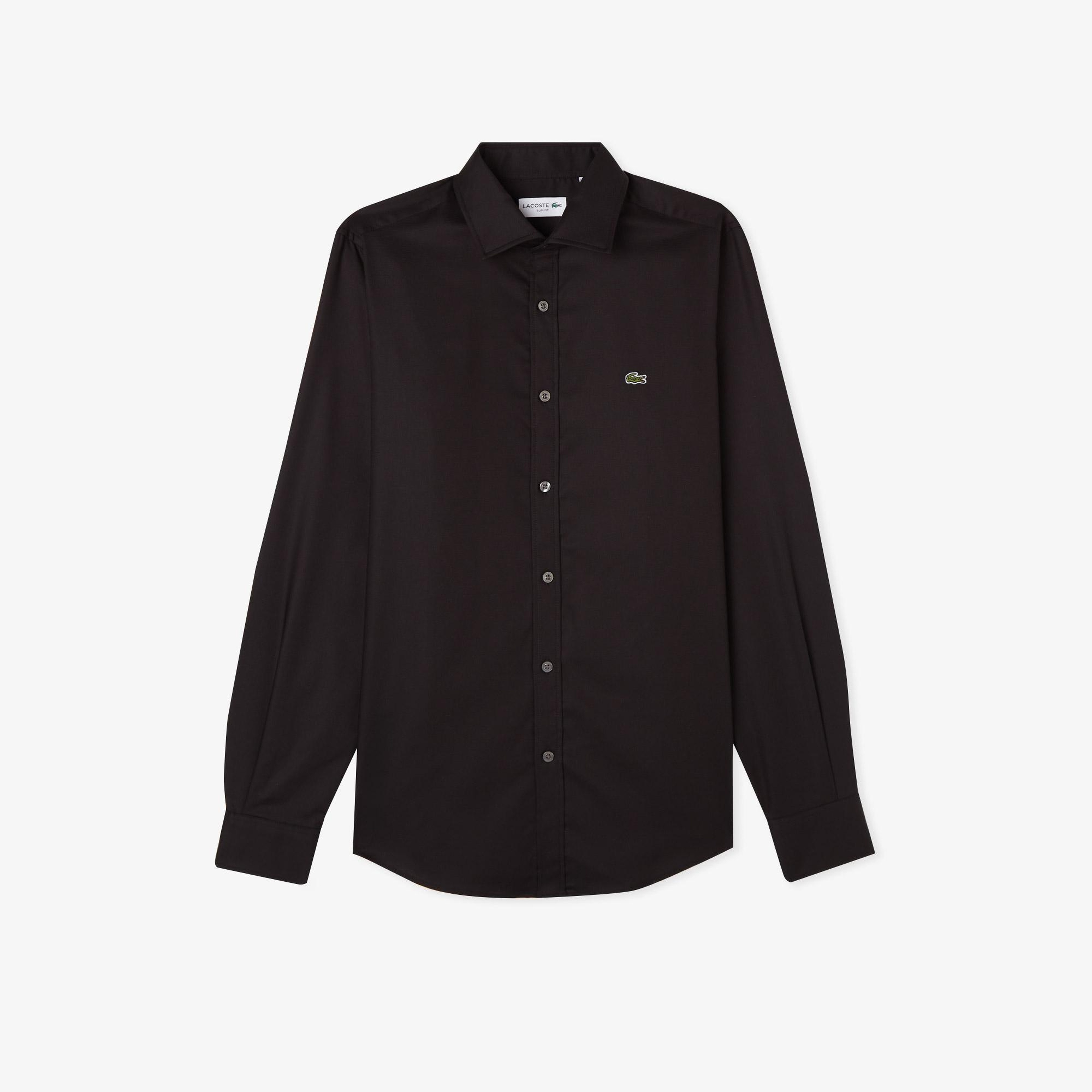 Lacoste Erkek Slim Fit Siyah Gömlek