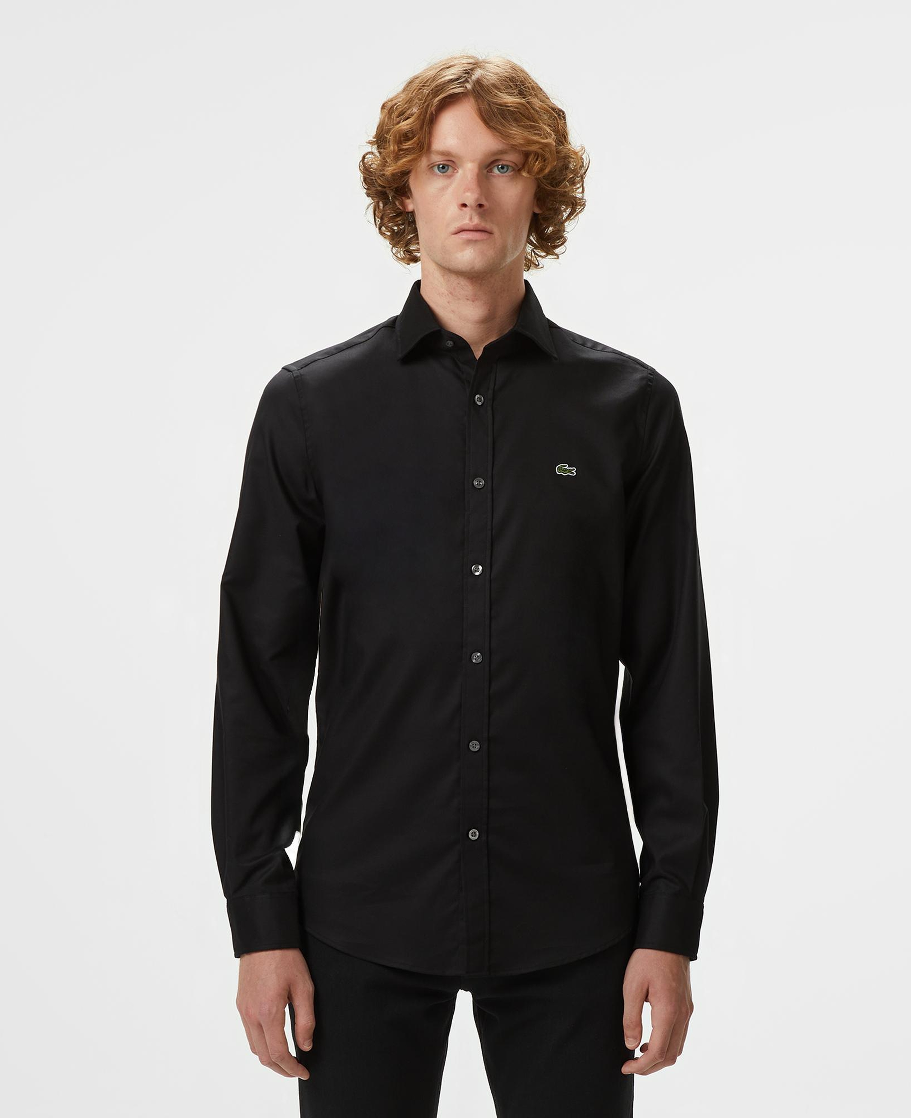 Lacoste Erkek Slim Fit Siyah Gömlek