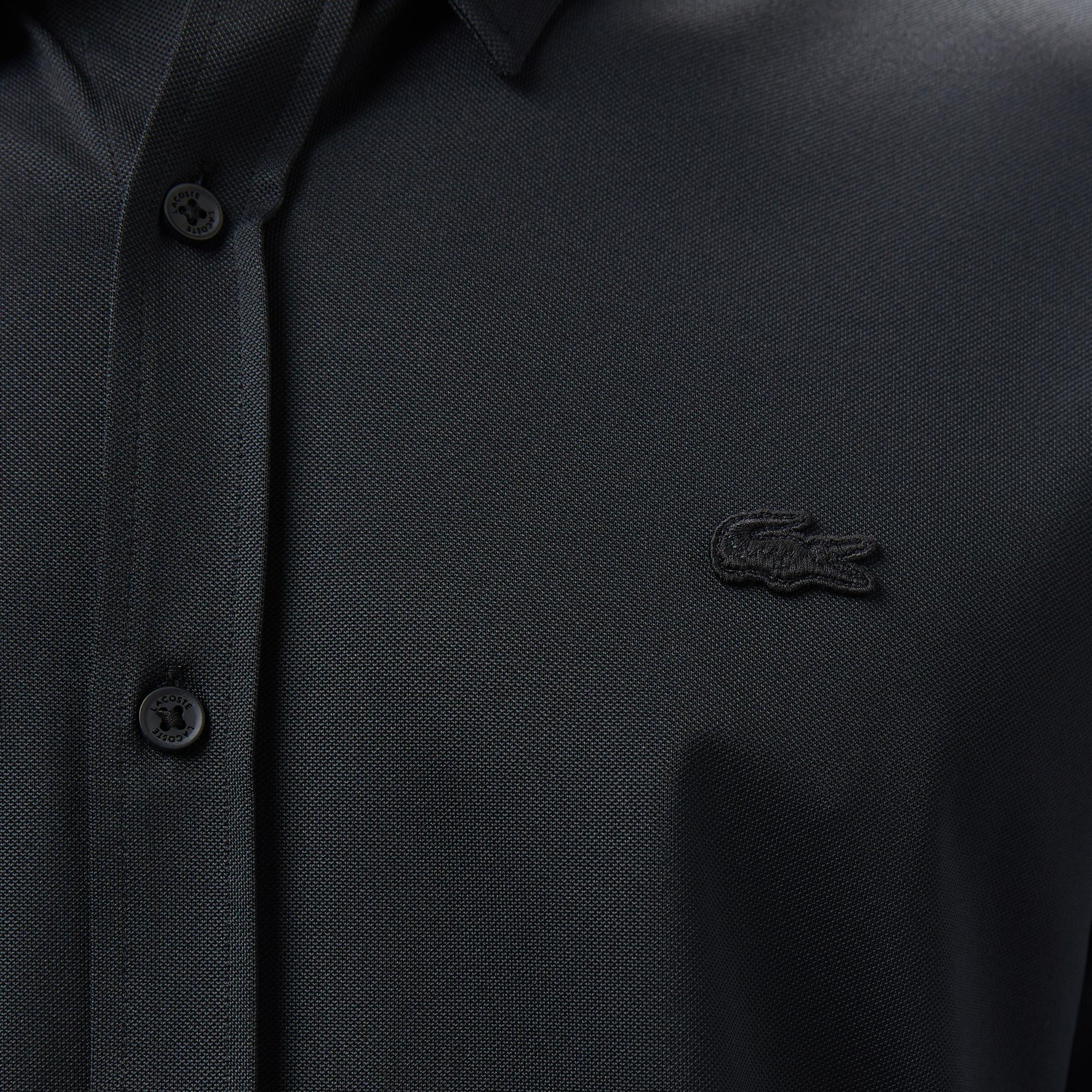 Lacoste Erkek Slim Fit Siyah Gömlek