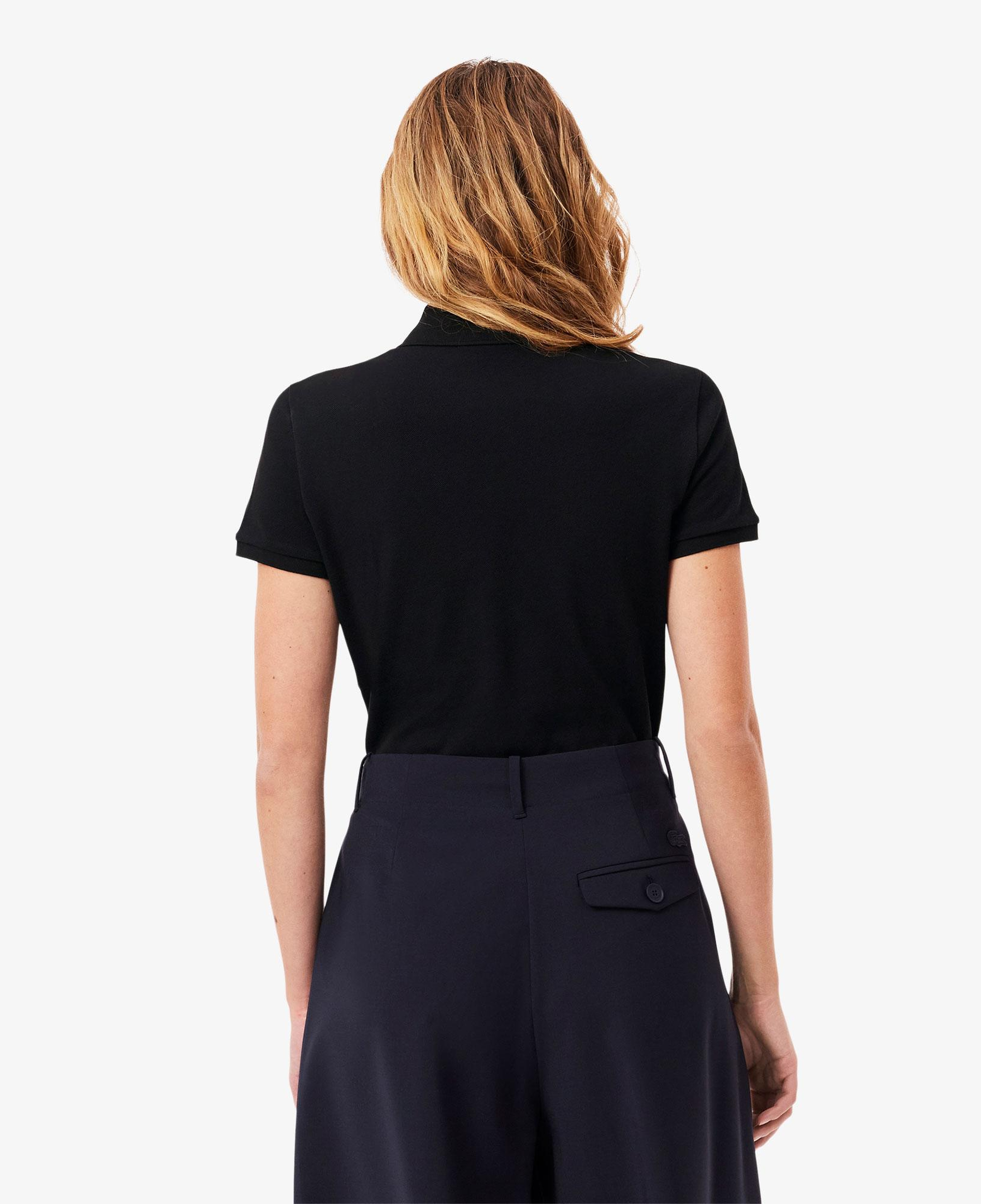 Lacoste L.12.D Kadın Slim Fit Siyah Polo