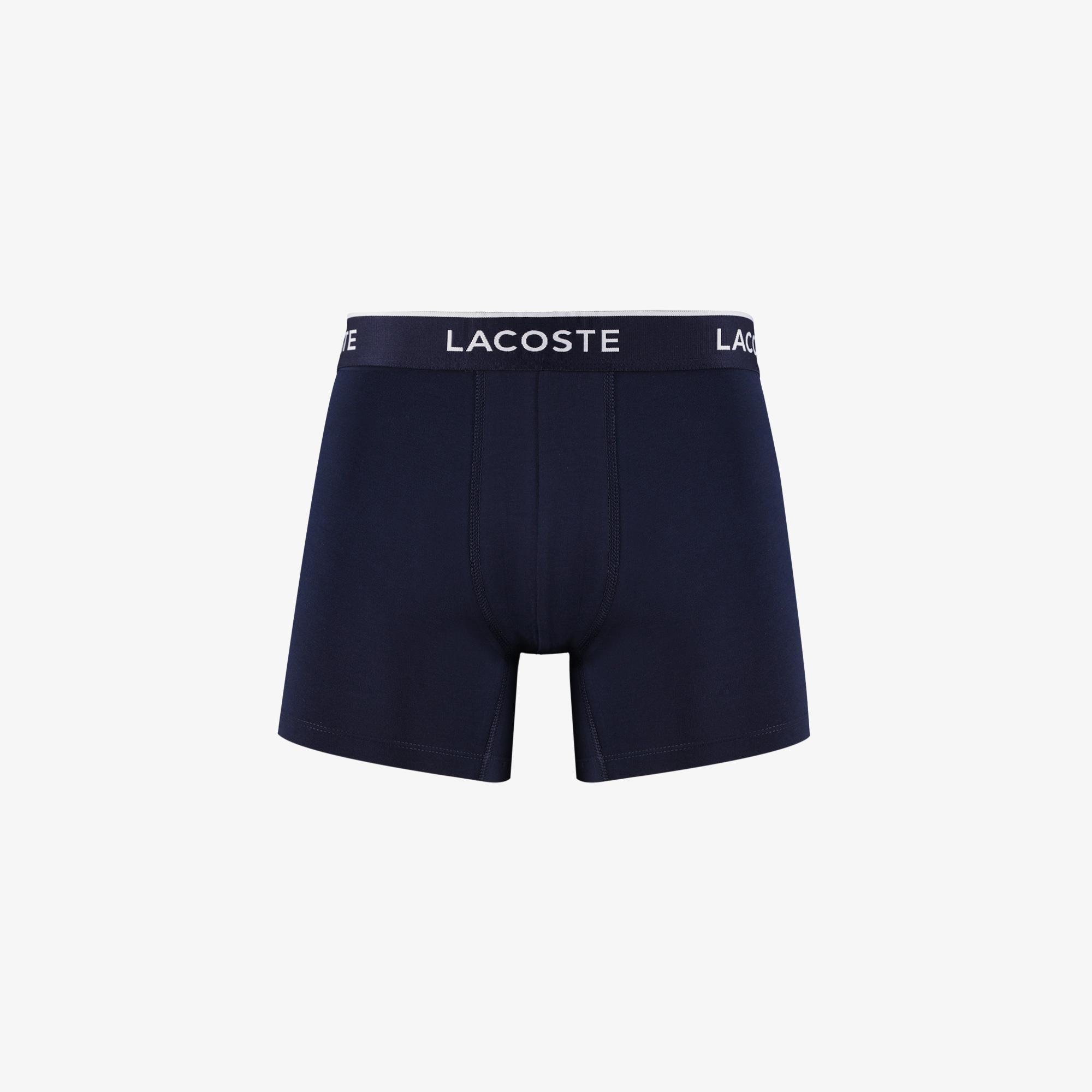 Lacoste Classic Erkek 3lü Lacivert Boxer
