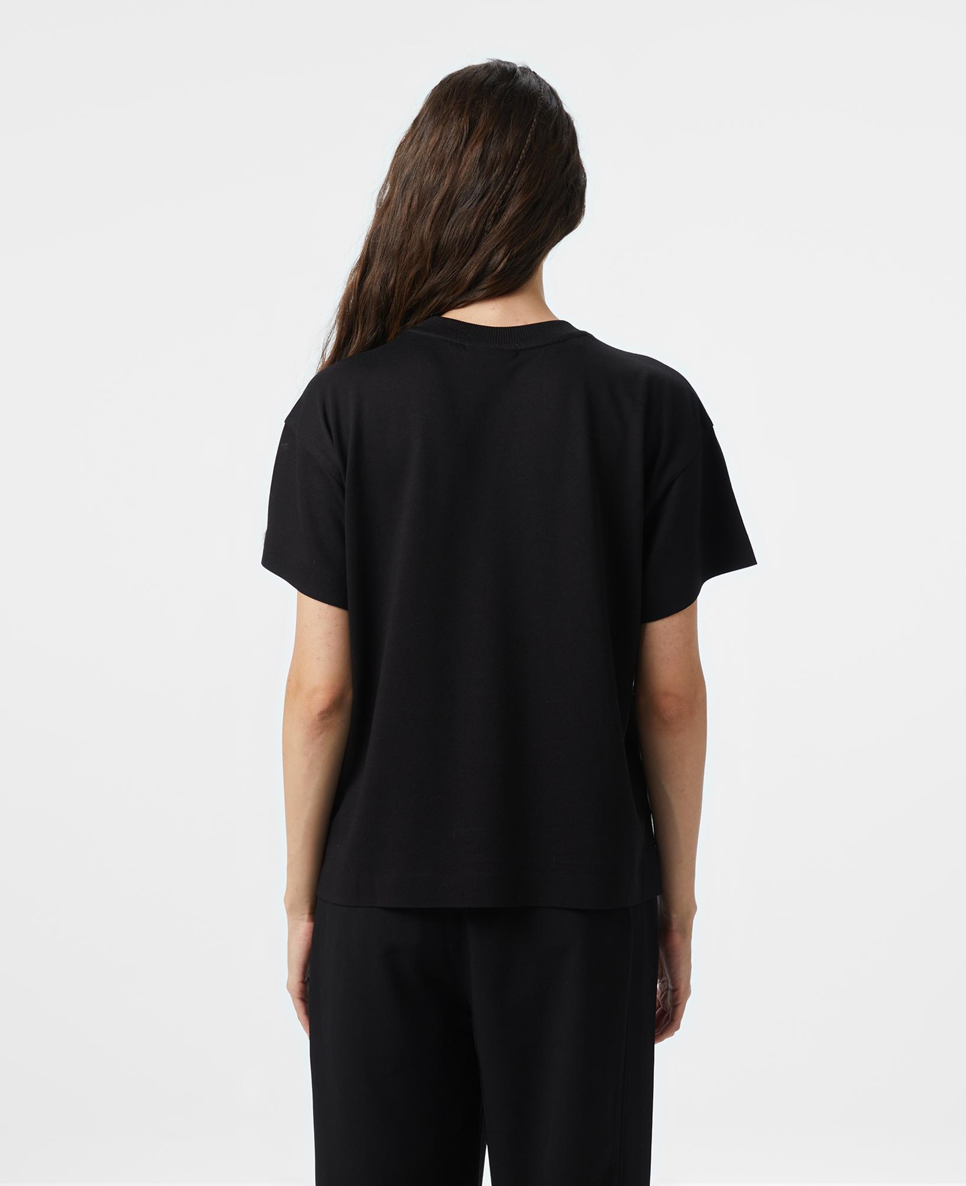 Lacoste Kadın Loose Fit Bisiklet Yaka Siyah T-Shirt