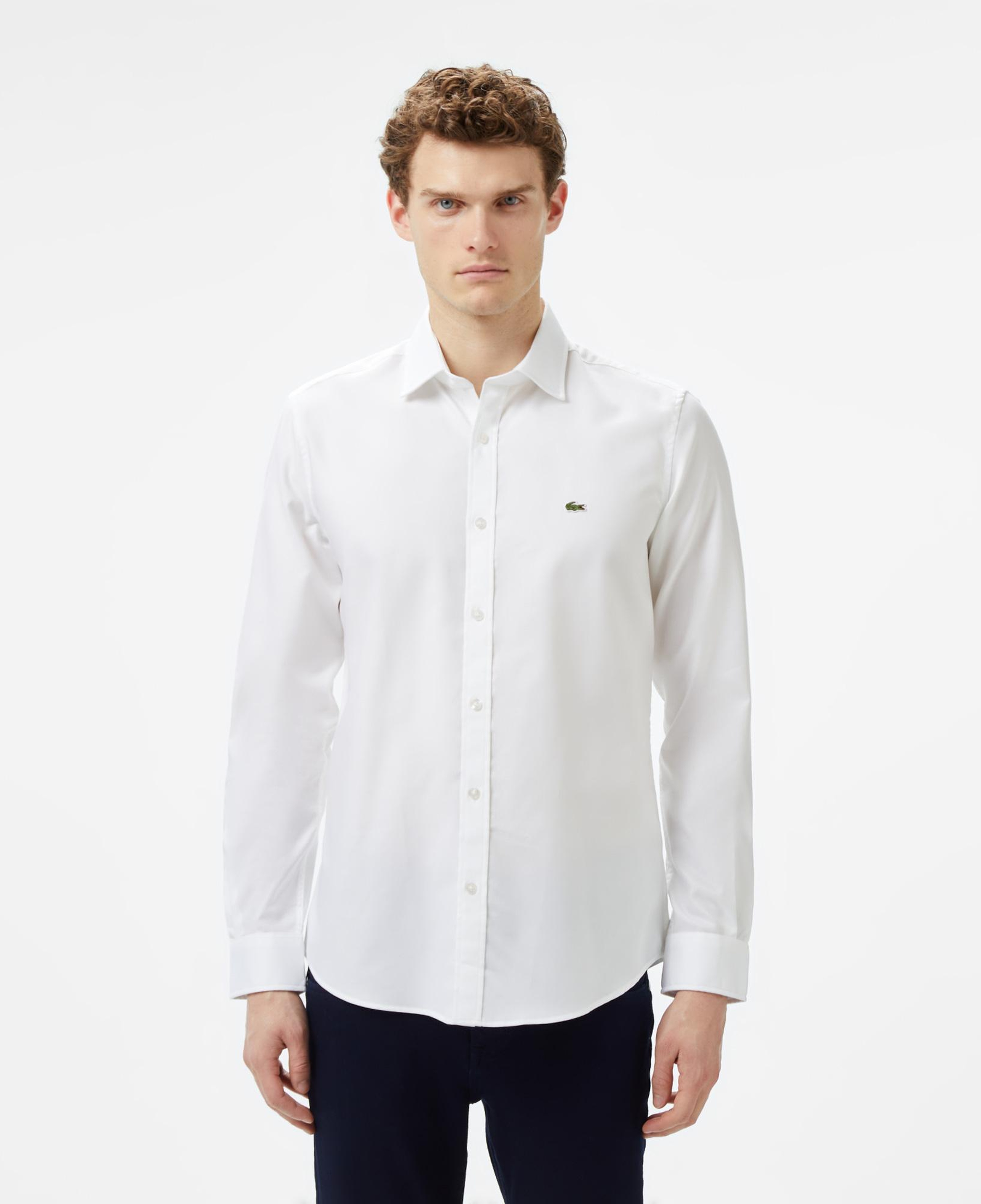 Lacoste Erkek Slim Fit Beyaz Gömlek